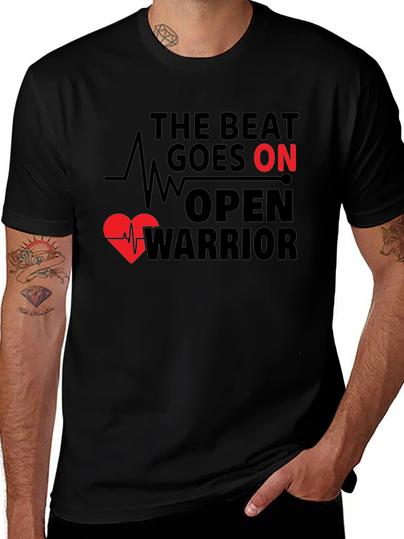 The Beat Goes On Open Warrior T-Shirt
