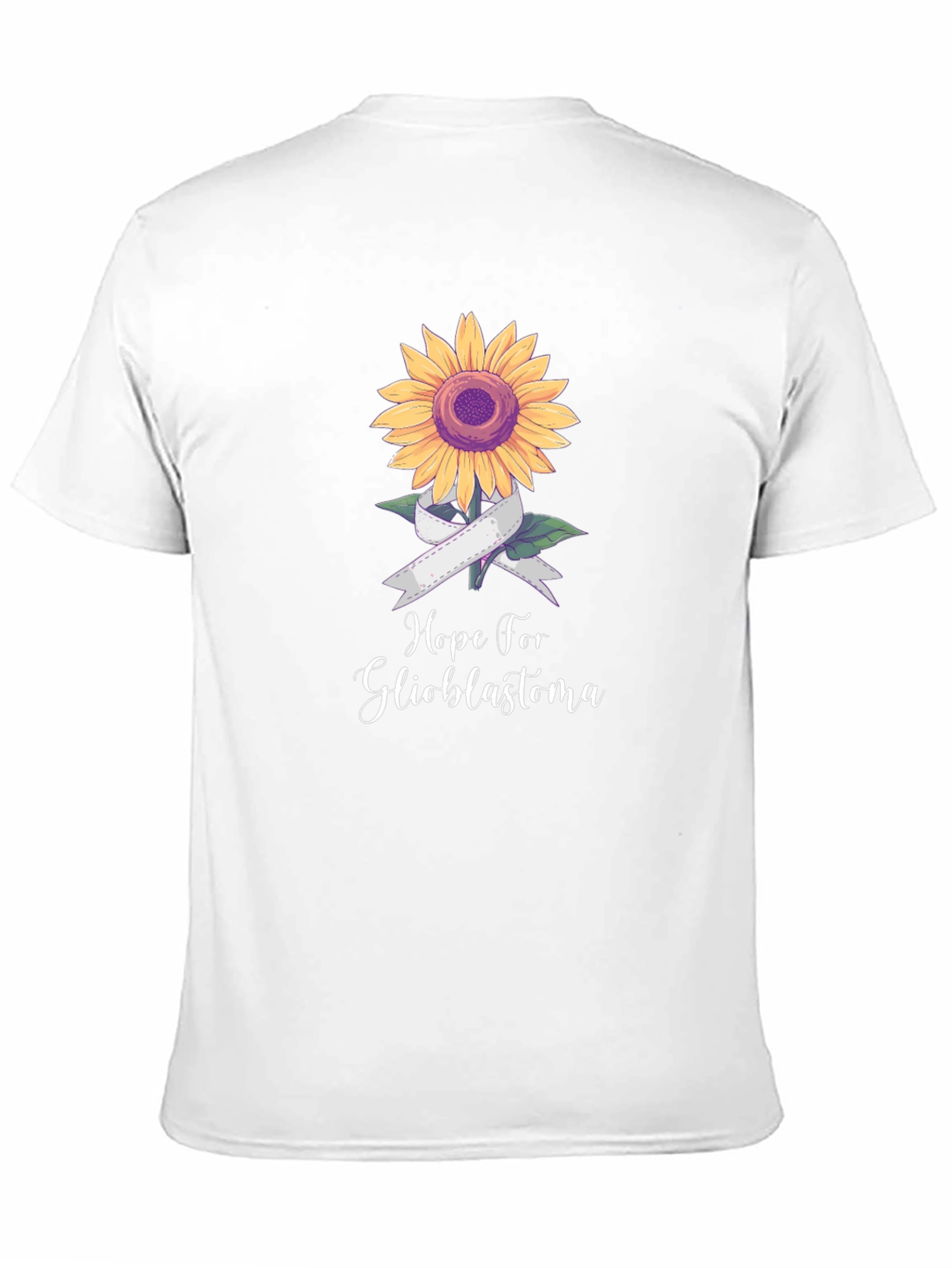 Hope for Glioblastoma Sunflower Ribbon T-Shirt