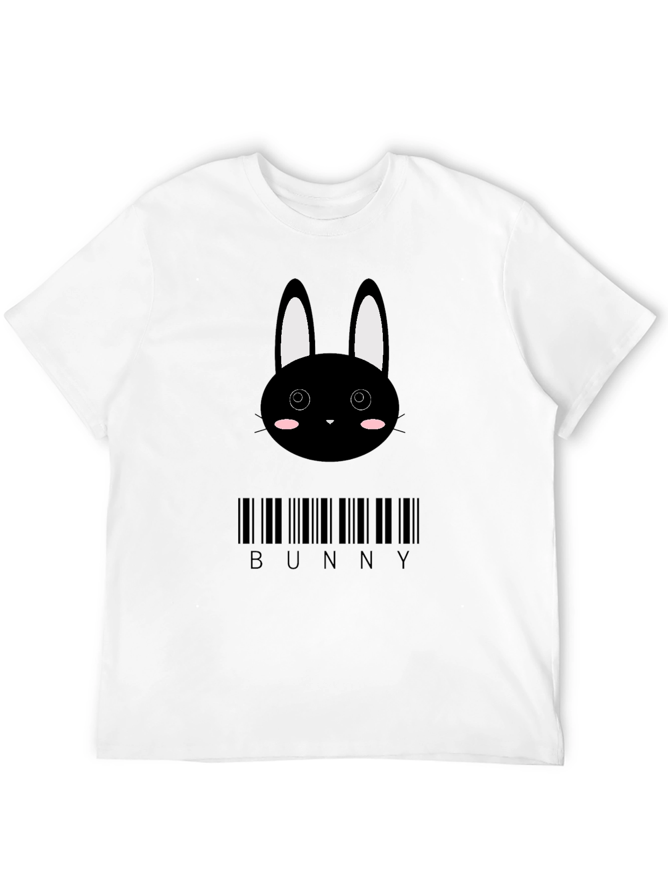 Black Bunny Barcode T-Shirt