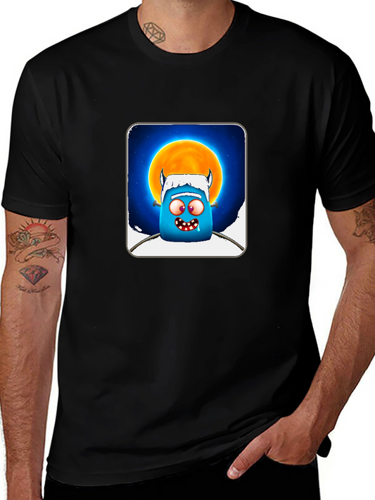 Funky Monster Graphic T-Shirt - Black