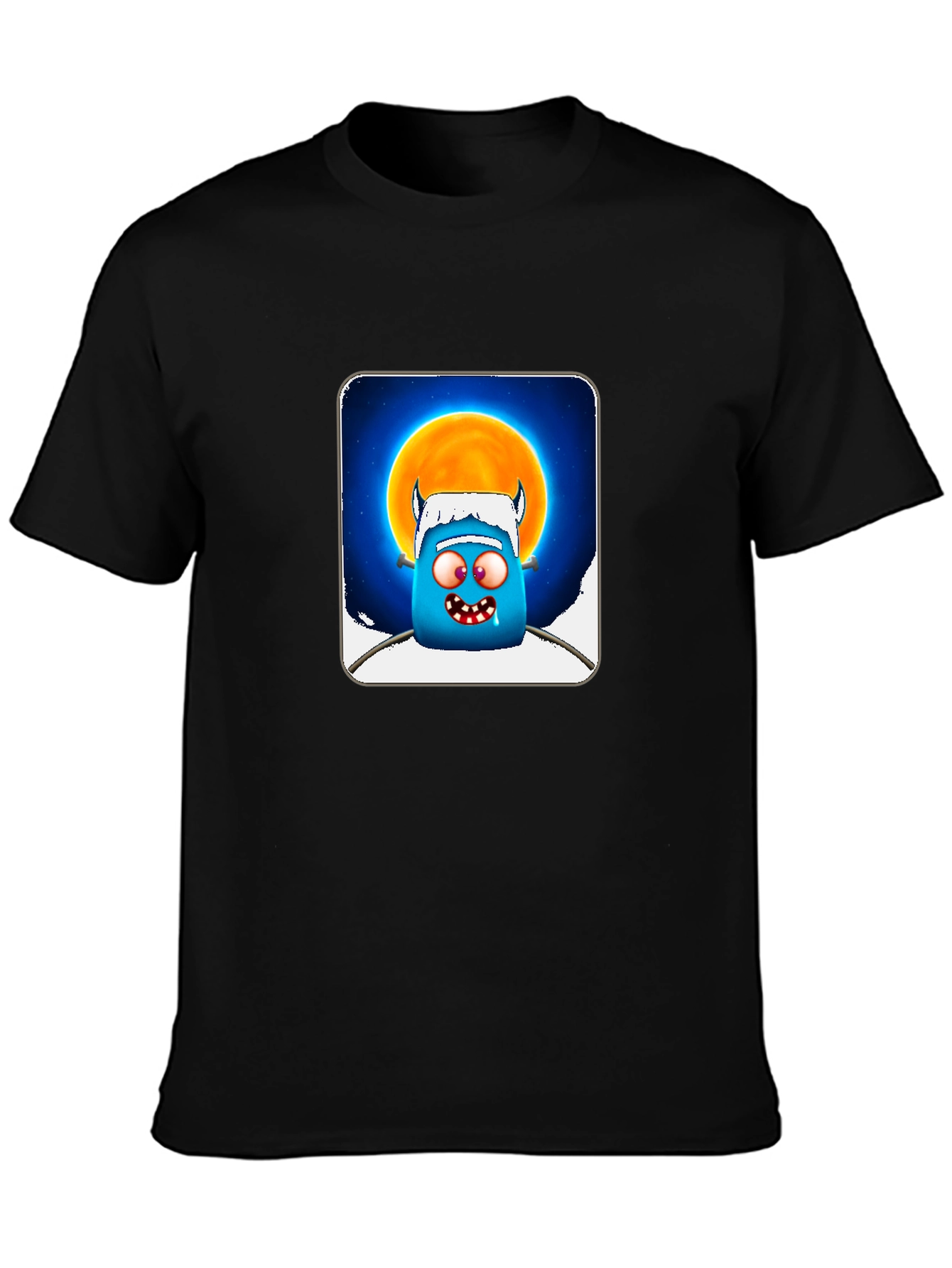 Funky Monster Graphic T-Shirt - Black