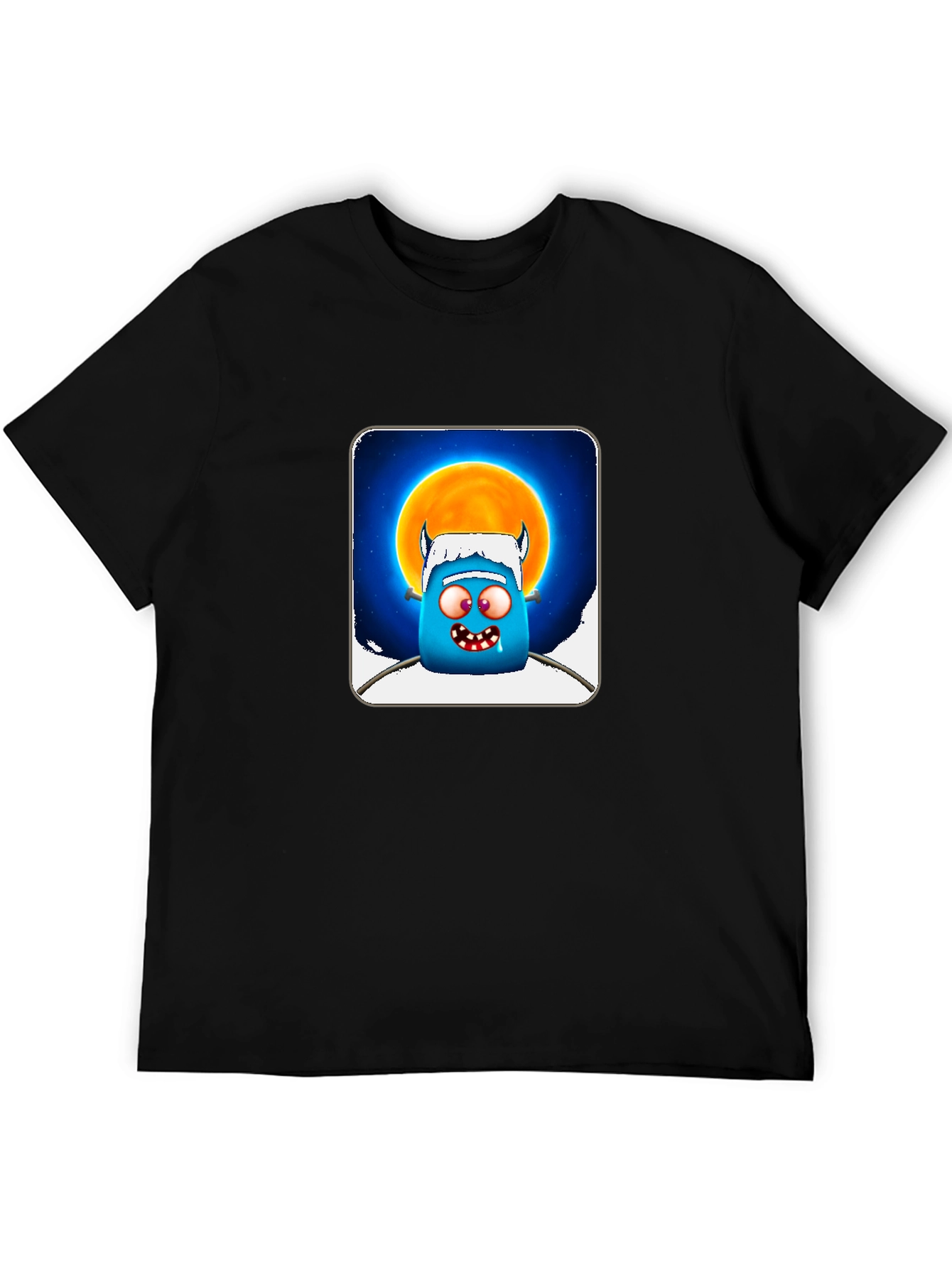 Funky Monster Graphic T-Shirt - Black