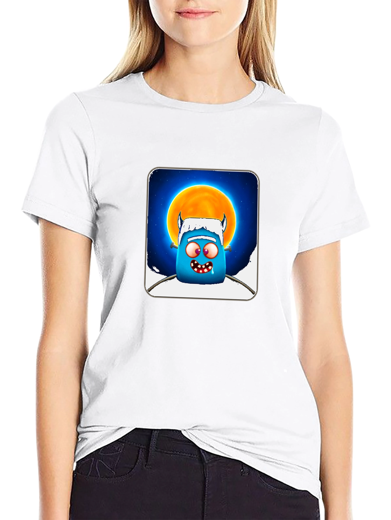 Funky Monster Graphic T-Shirt - Black