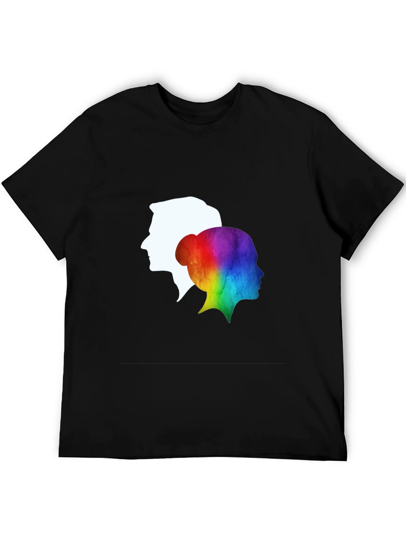 Couple Silhouette Rainbow T-Shirt