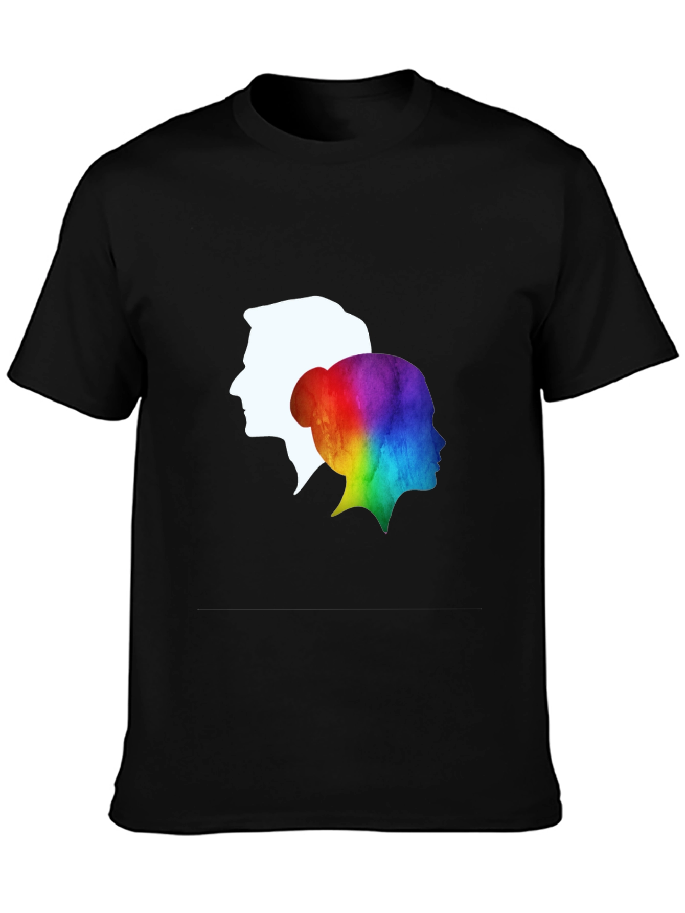 Couple Silhouette Rainbow T-Shirt