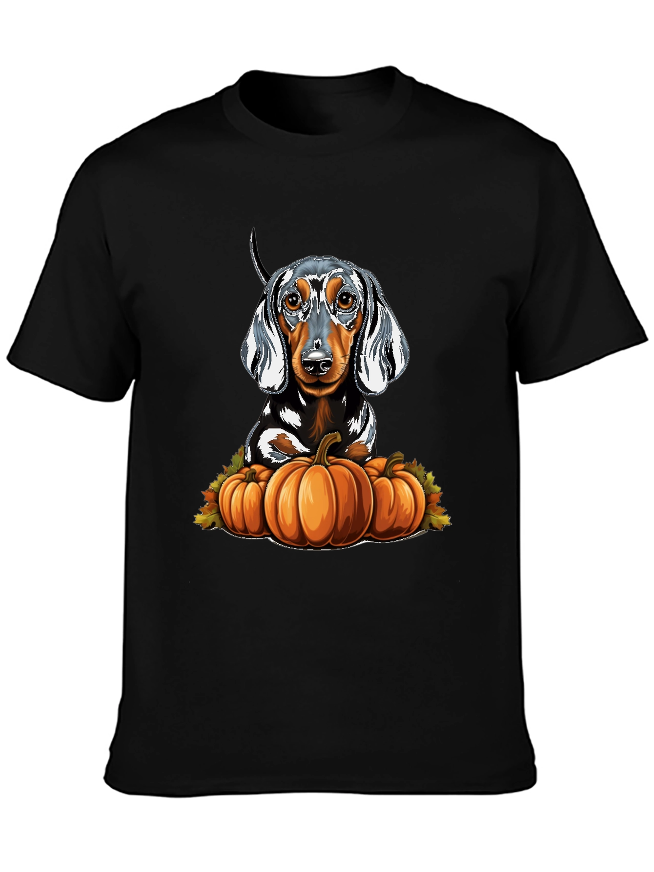 Dachshund & Pumpkins Graphic Tee