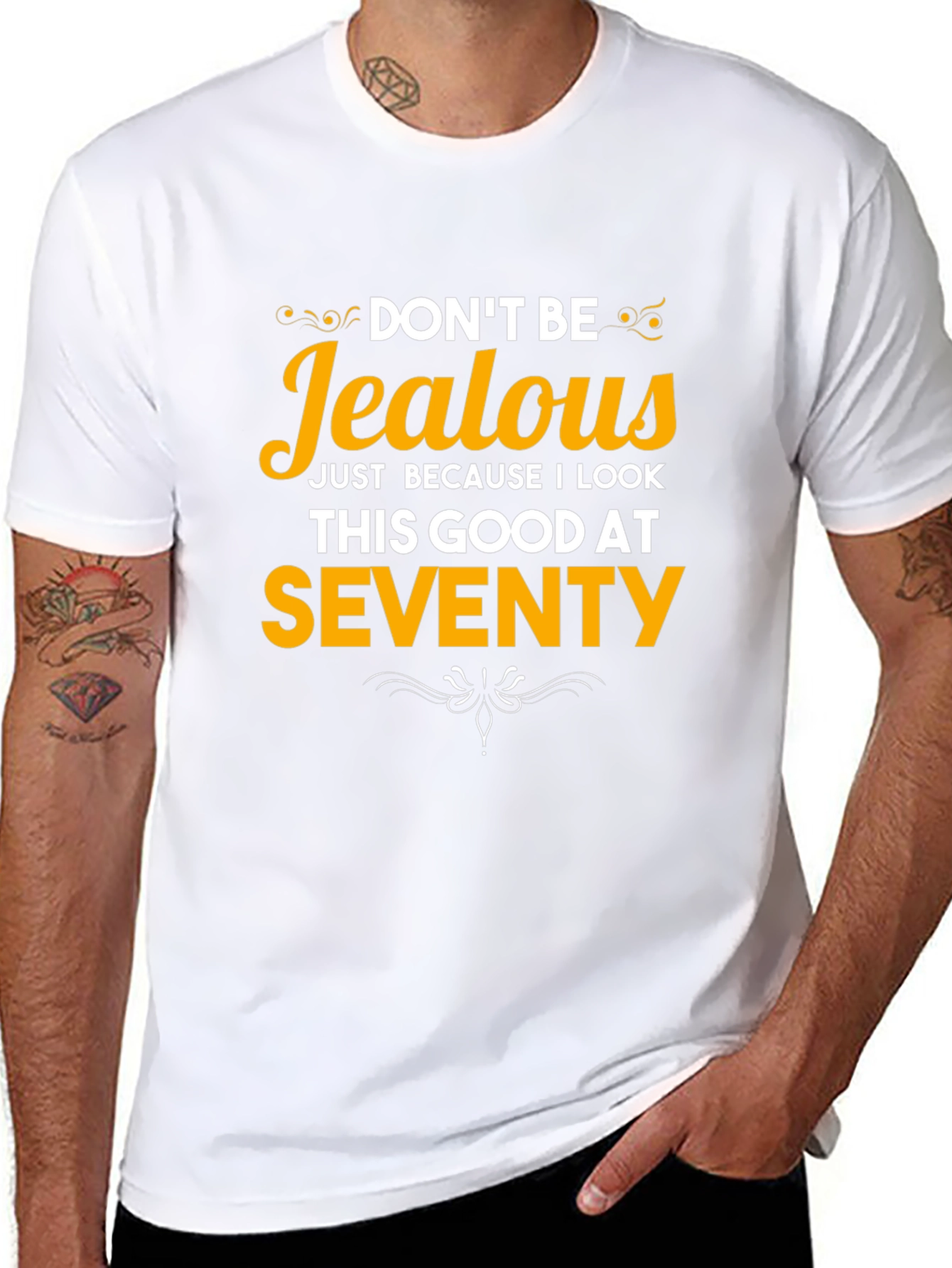 Funny 70th Birthday T-Shirt - Dont Be Jealous
