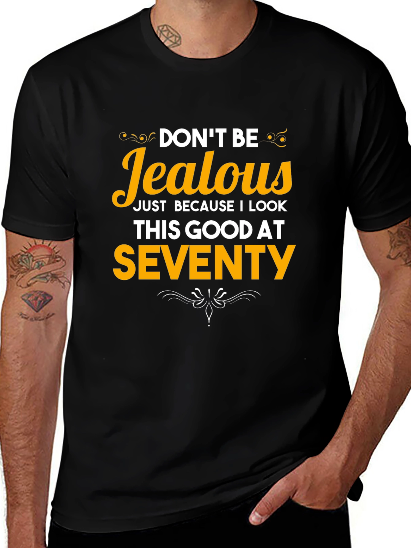 Funny 70th Birthday T-Shirt - Dont Be Jealous