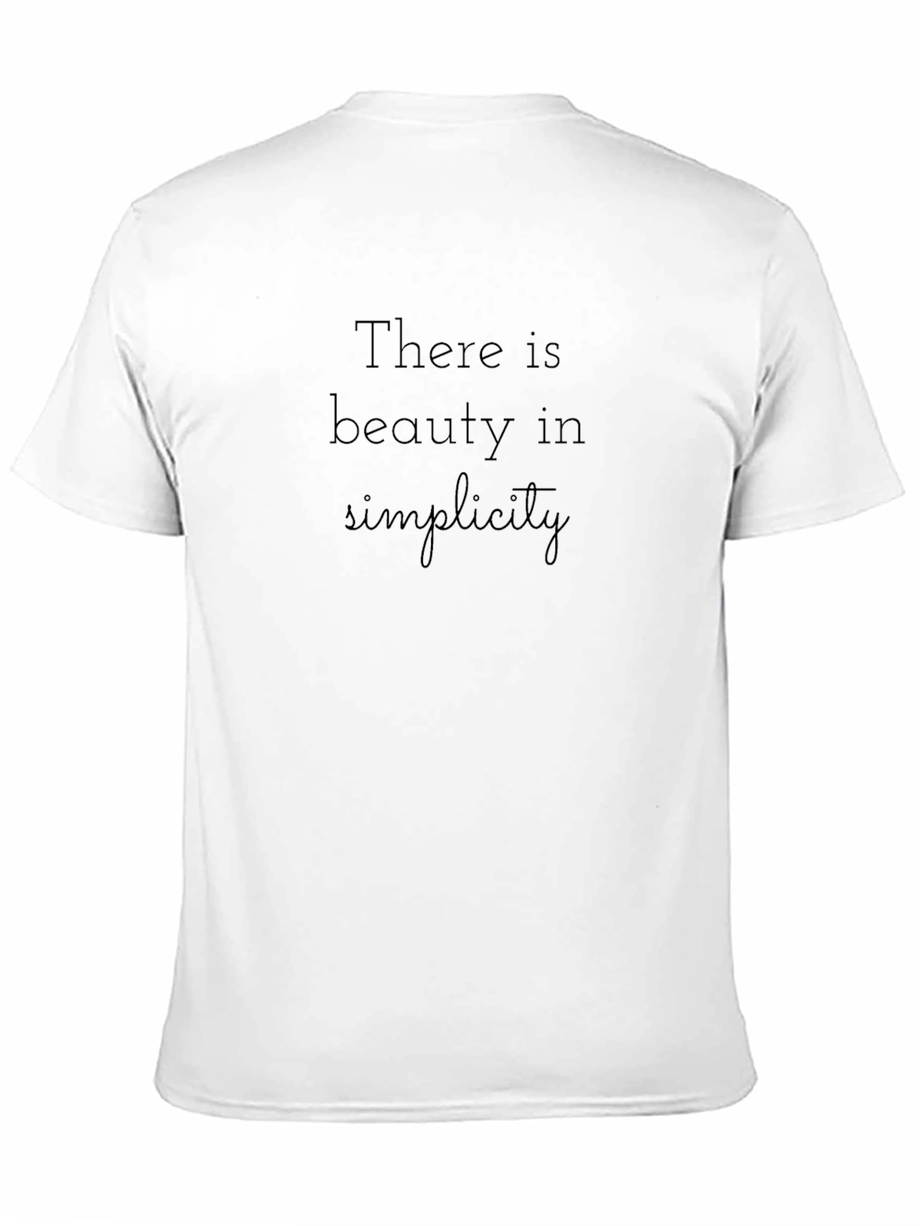 Minimalist Black T-Shirt - Beauty in Simplicity