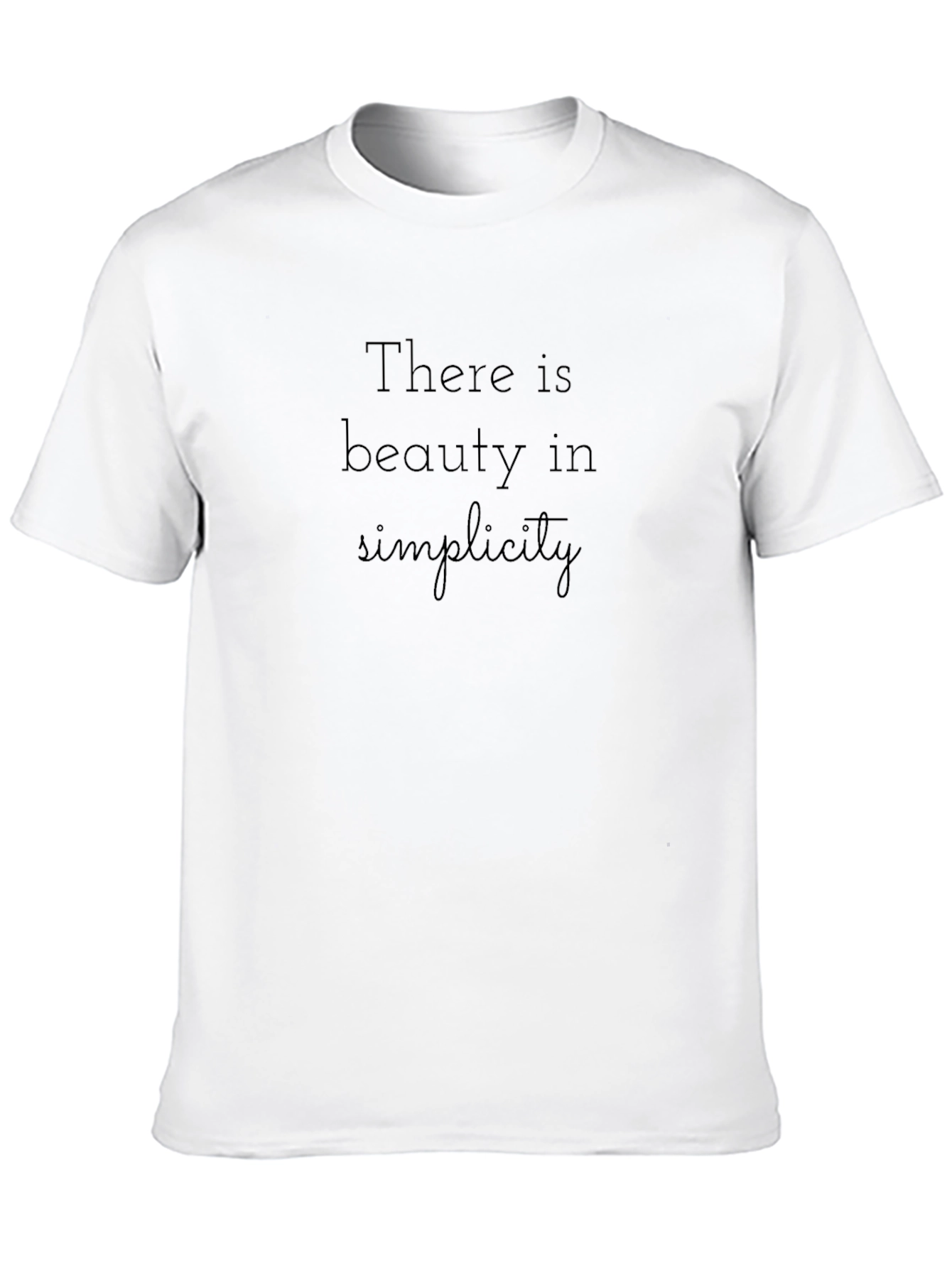 Minimalist Black T-Shirt - Beauty in Simplicity