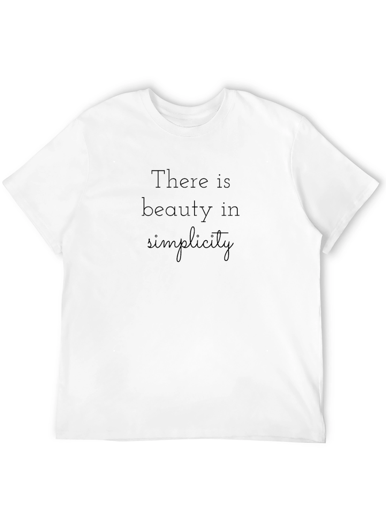 Minimalist Black T-Shirt - Beauty in Simplicity