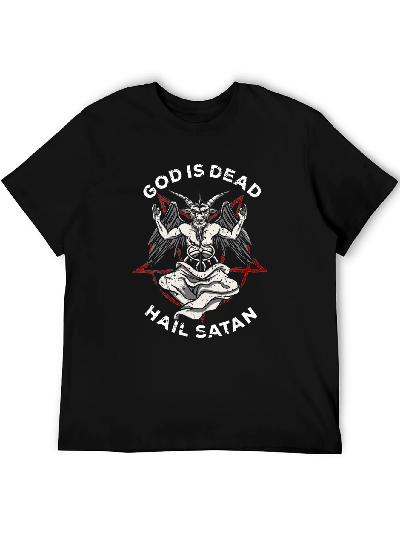 God is Dead Hail Satan Graphic Tee