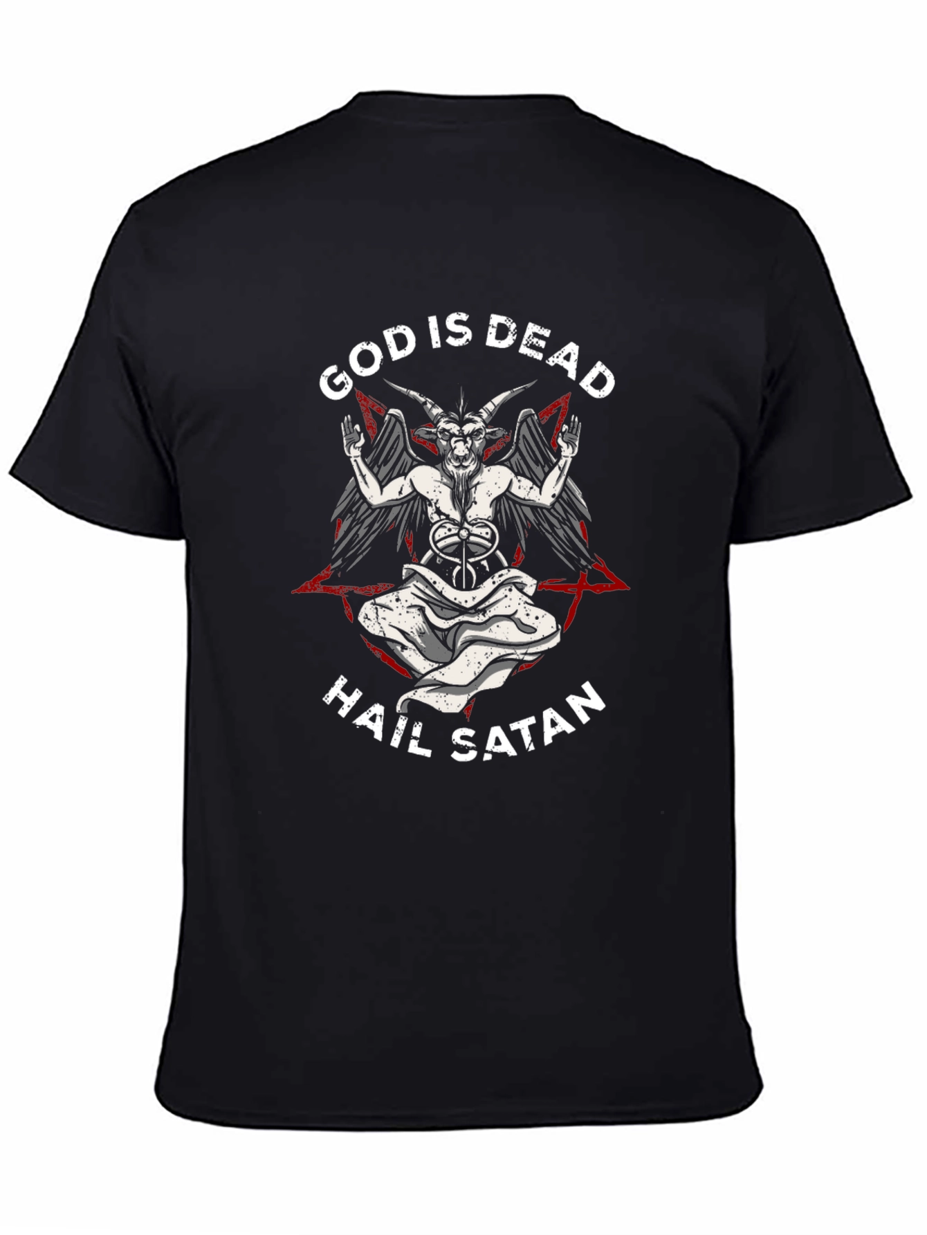God is Dead Hail Satan Graphic Tee