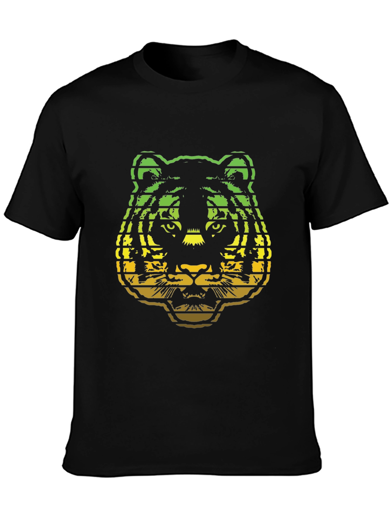 Rasta Tiger Graphic Tee - Black