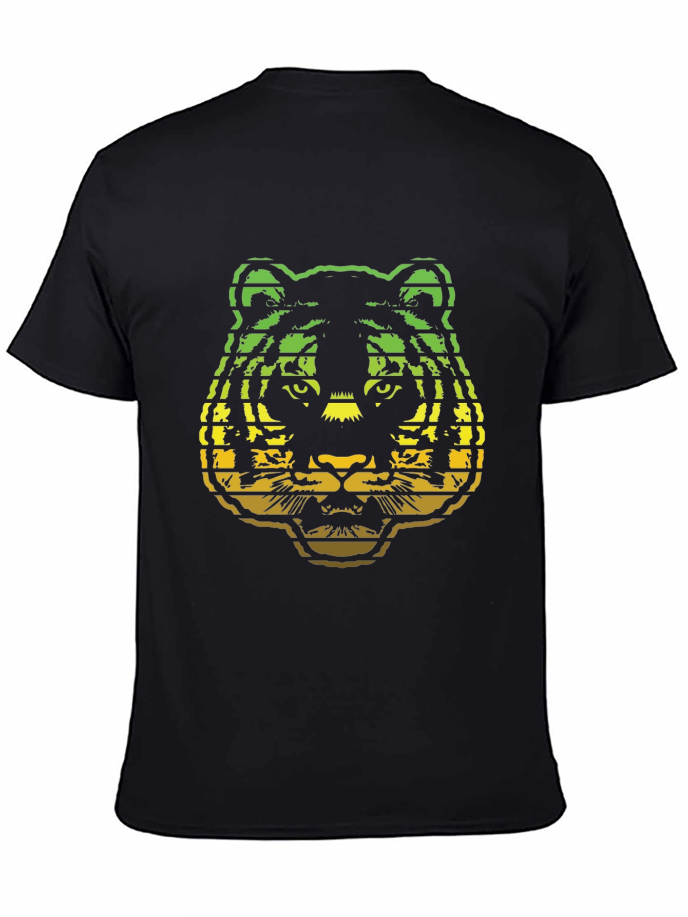 Rasta Tiger Graphic Tee - Black