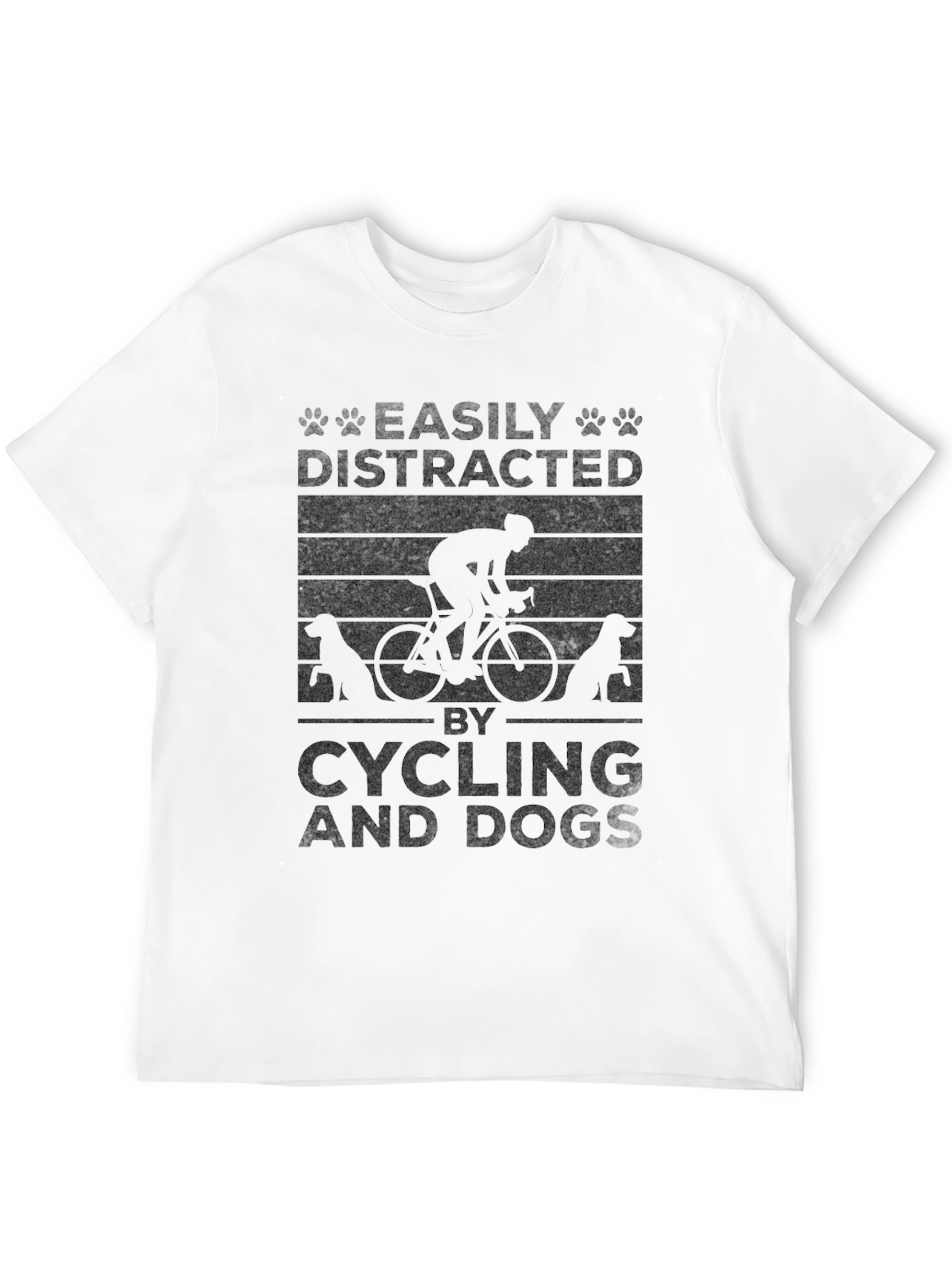 Easily Distracted By Cycling And Dogs T-Shirt