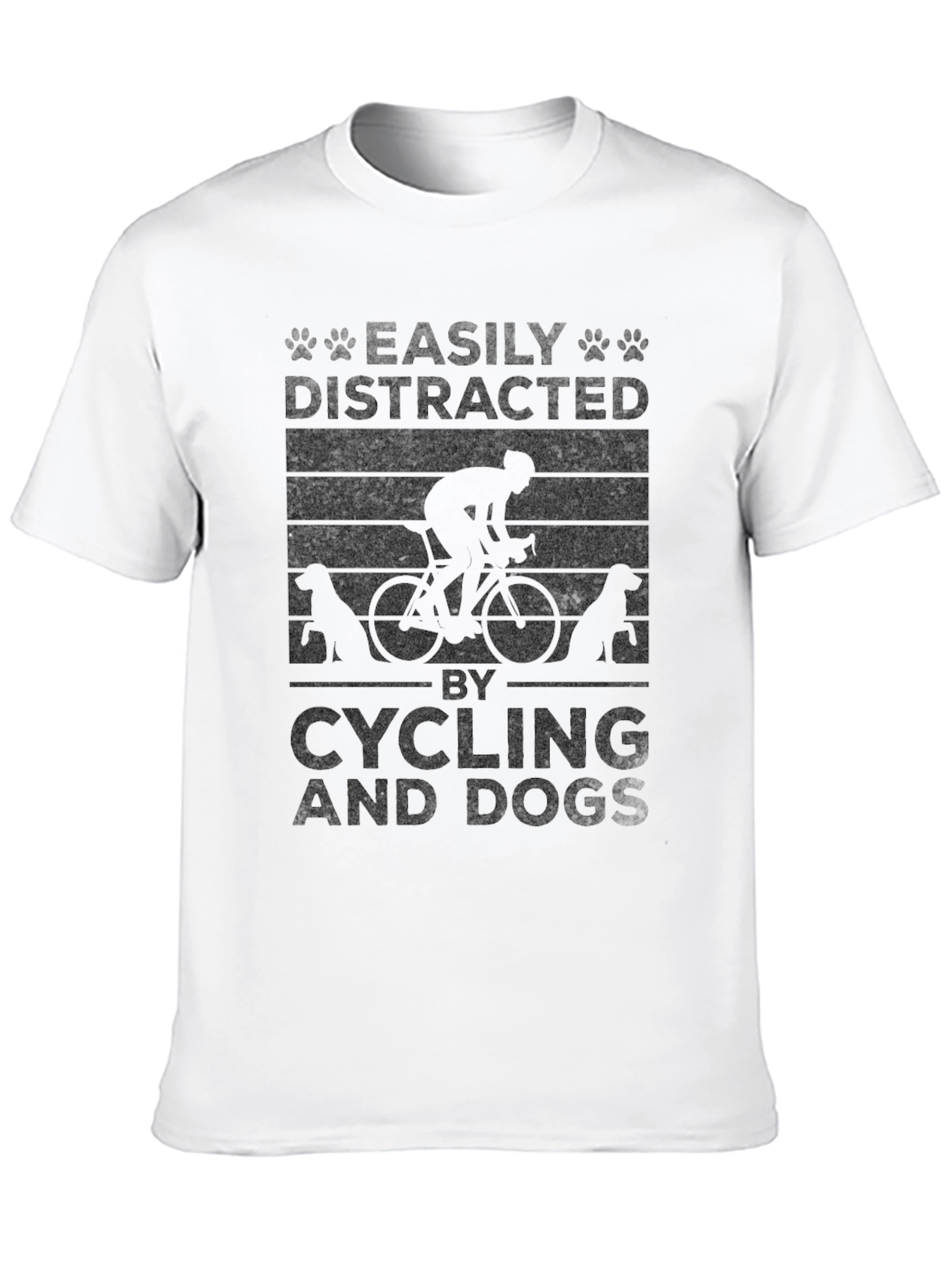 Easily Distracted By Cycling And Dogs T-Shirt