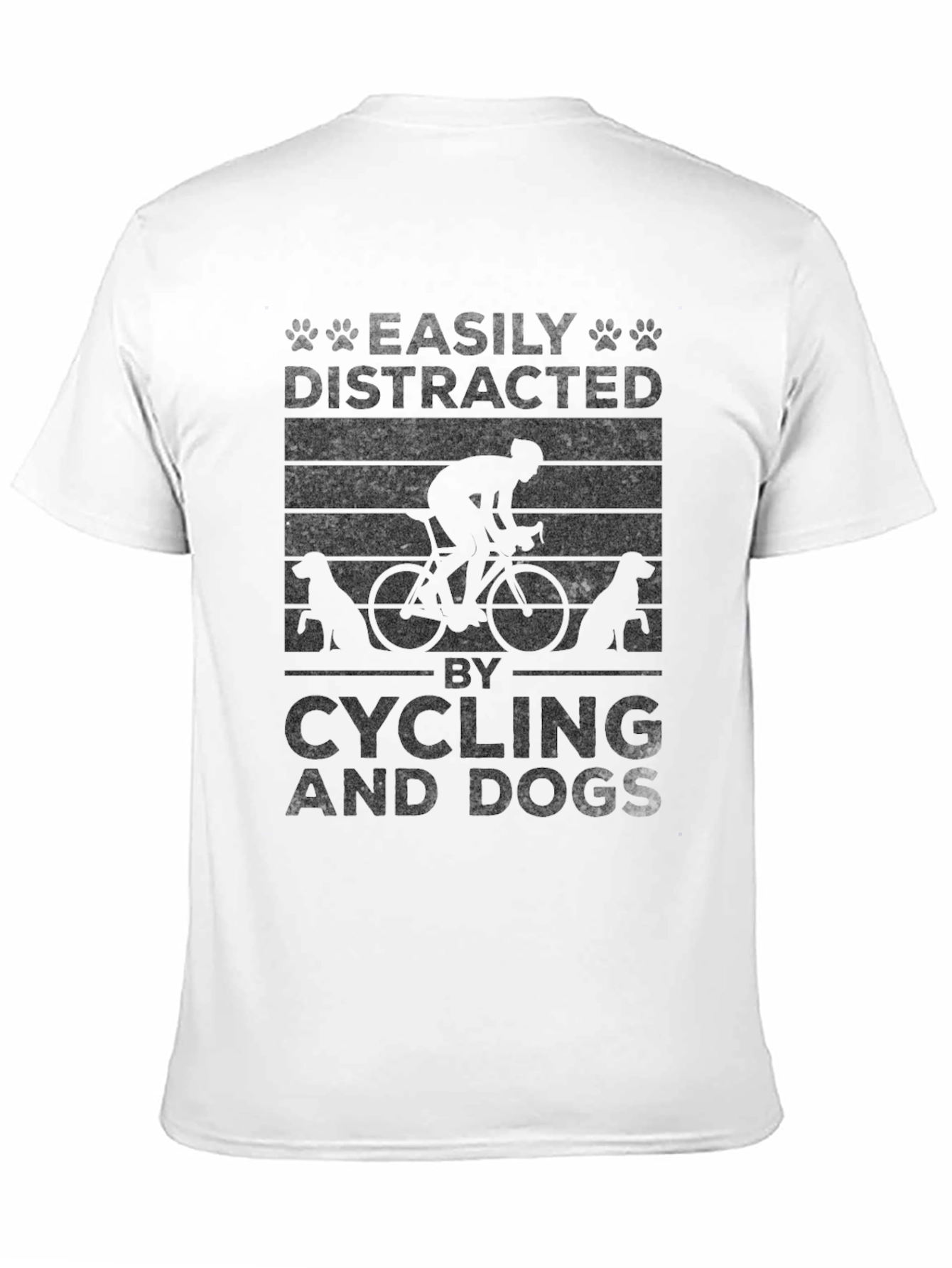 Easily Distracted By Cycling And Dogs T-Shirt