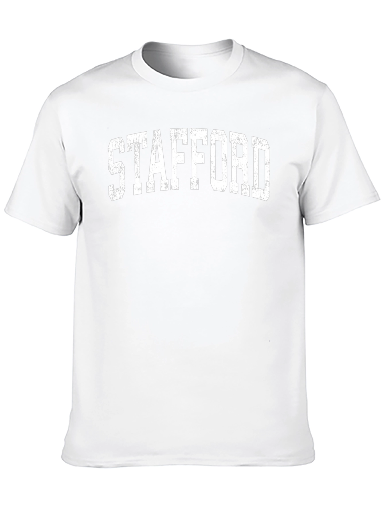 Stafford Distressed Print Black T-Shirt