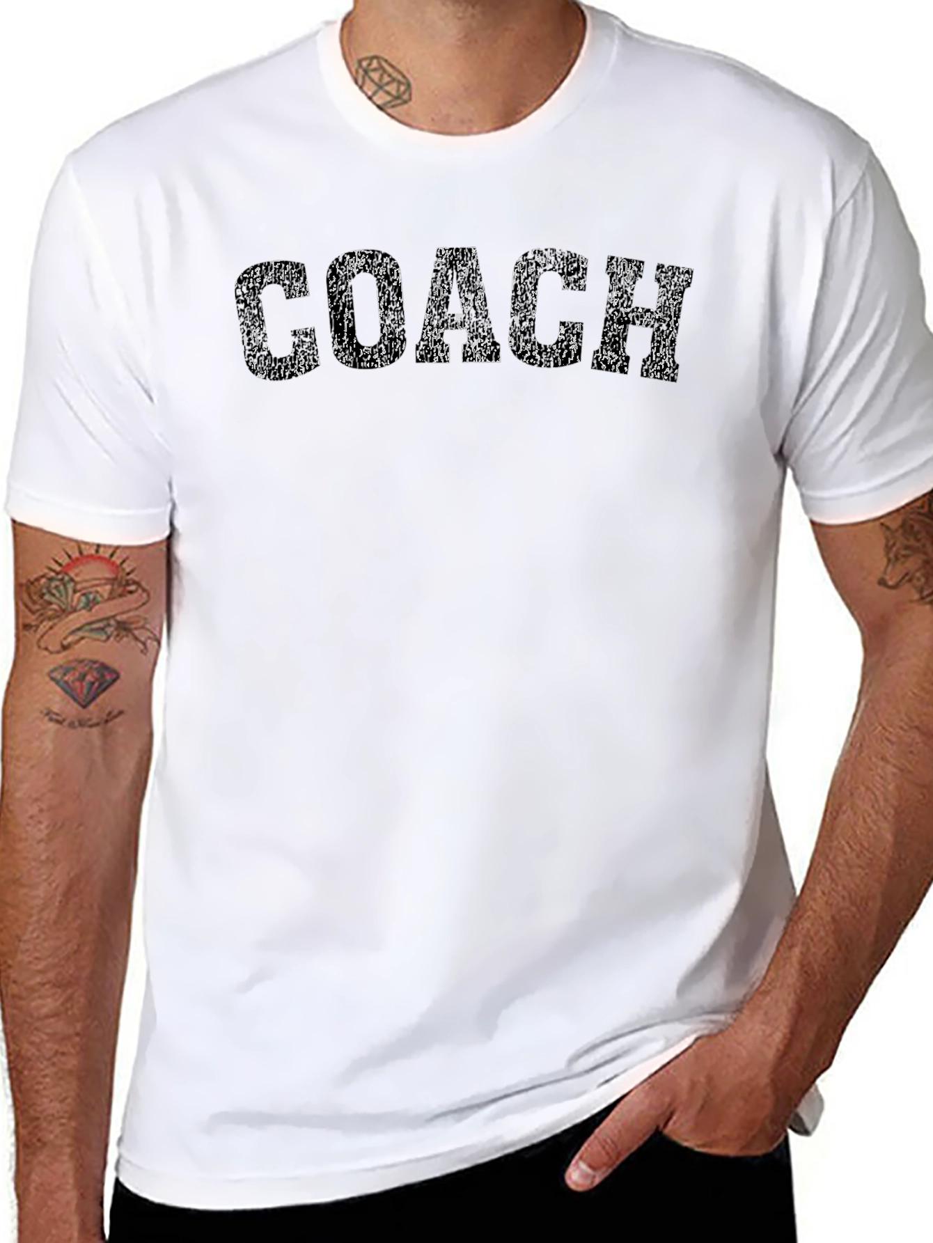 Coach Graphic Tee - Mens Black Cotton T-Shirt