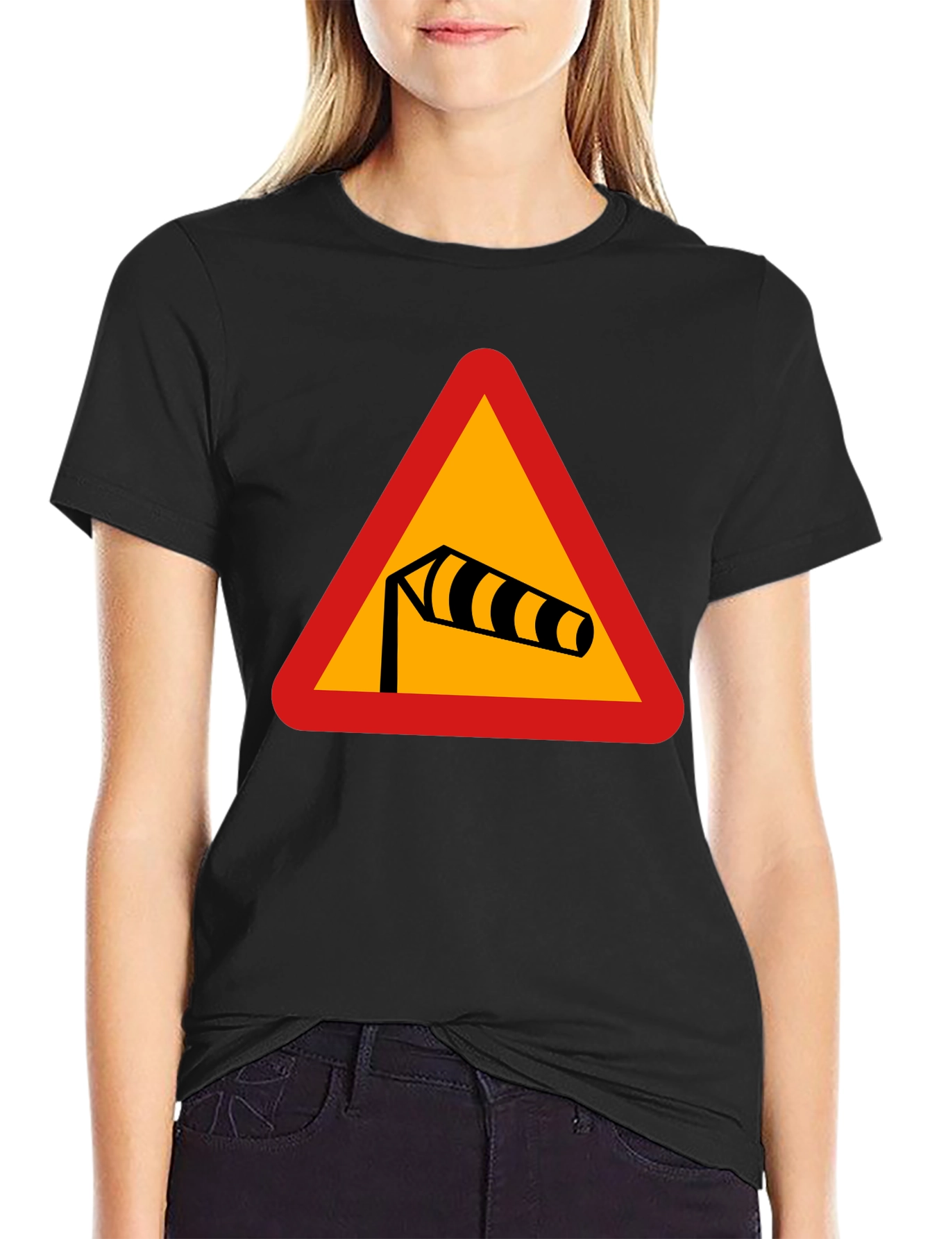 Windsock Graphic Tee - Black Short Sleeve Shirt