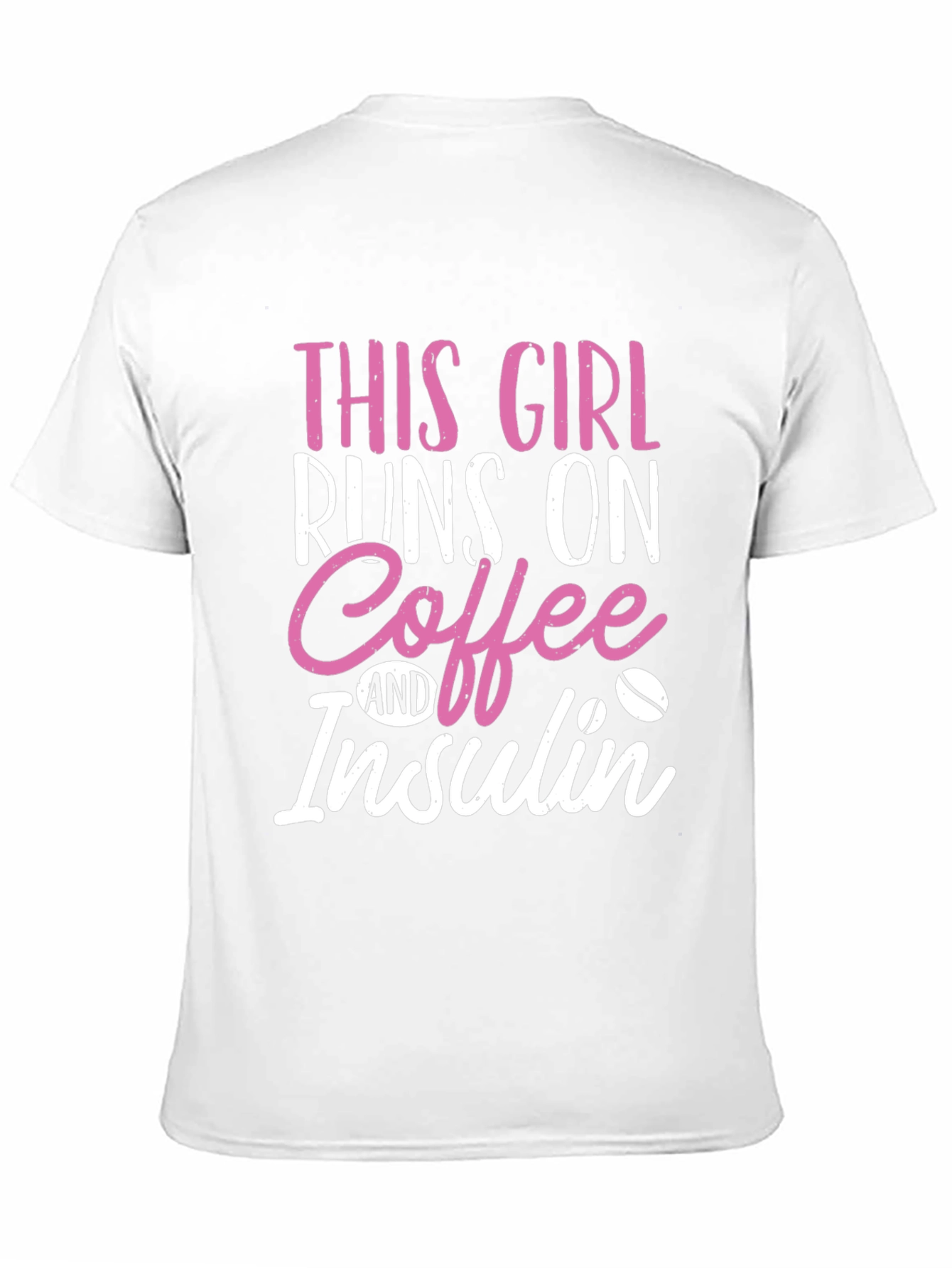 This Girl Runs on Coffee & Insulin Graphic Tee