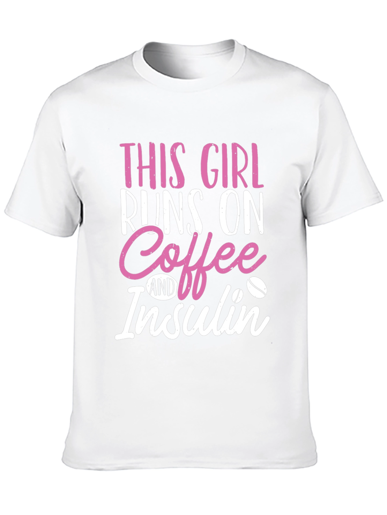 This Girl Runs on Coffee & Insulin Graphic Tee