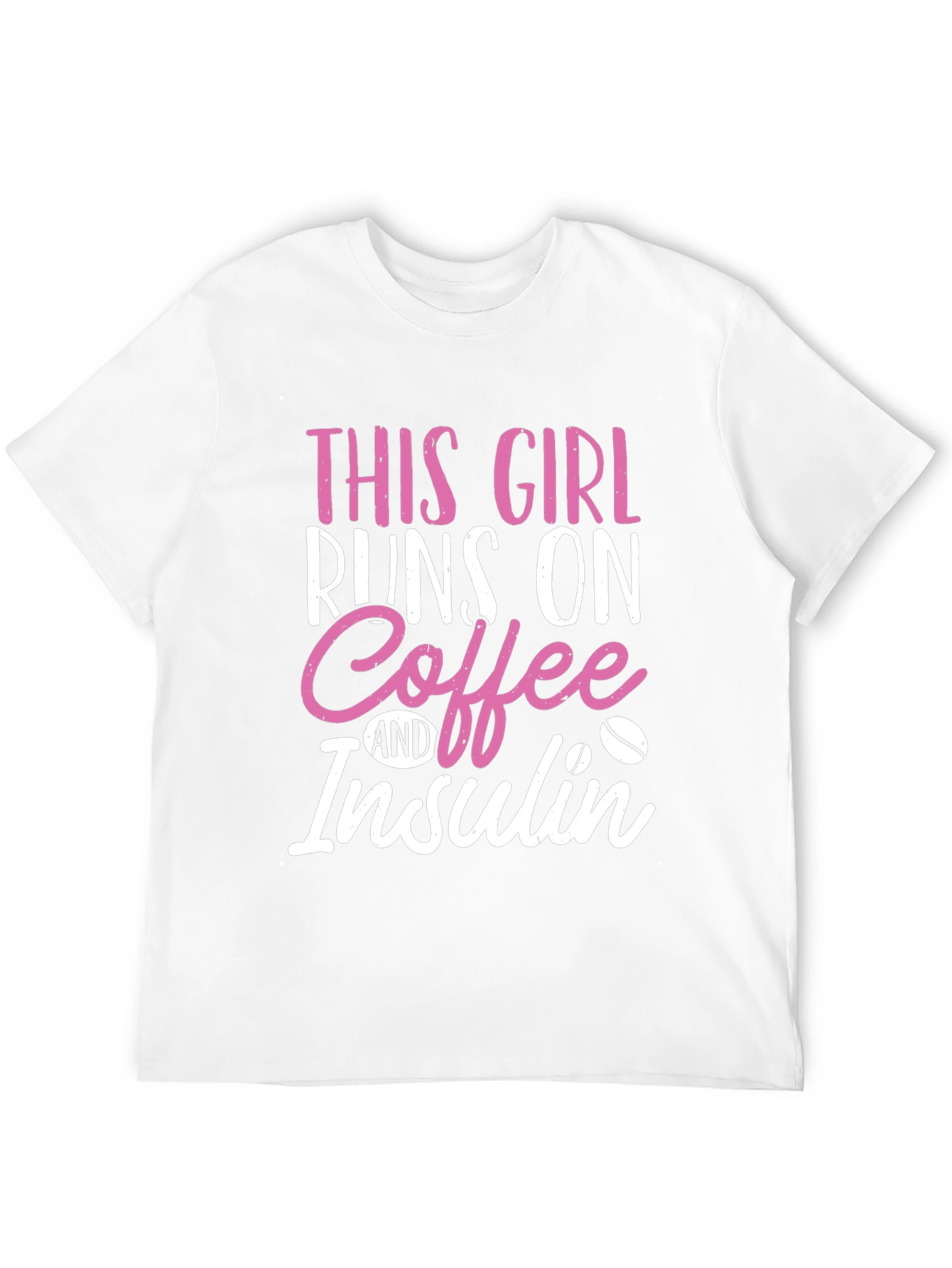 This Girl Runs on Coffee & Insulin Graphic Tee
