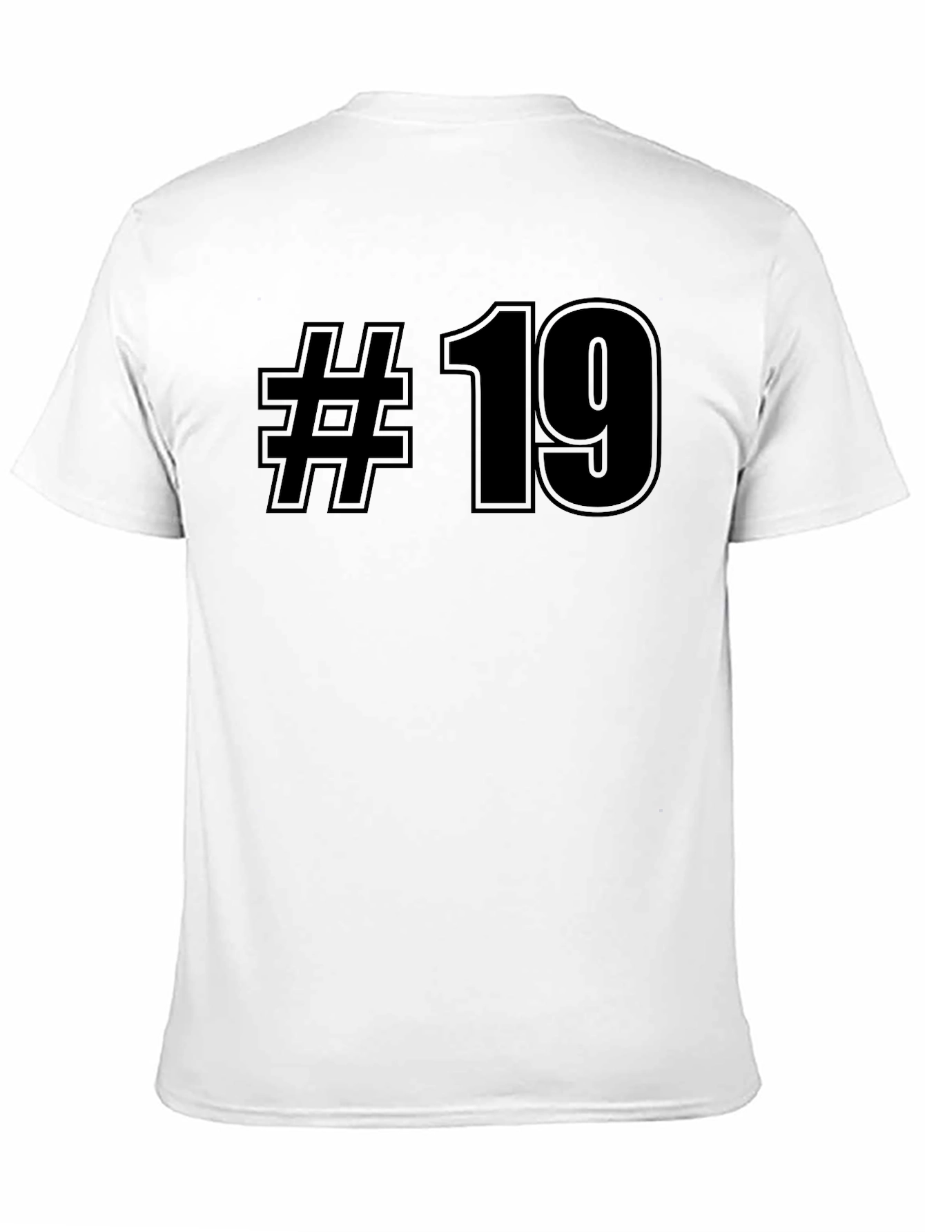 Black Number 19 Graphic T-Shirt