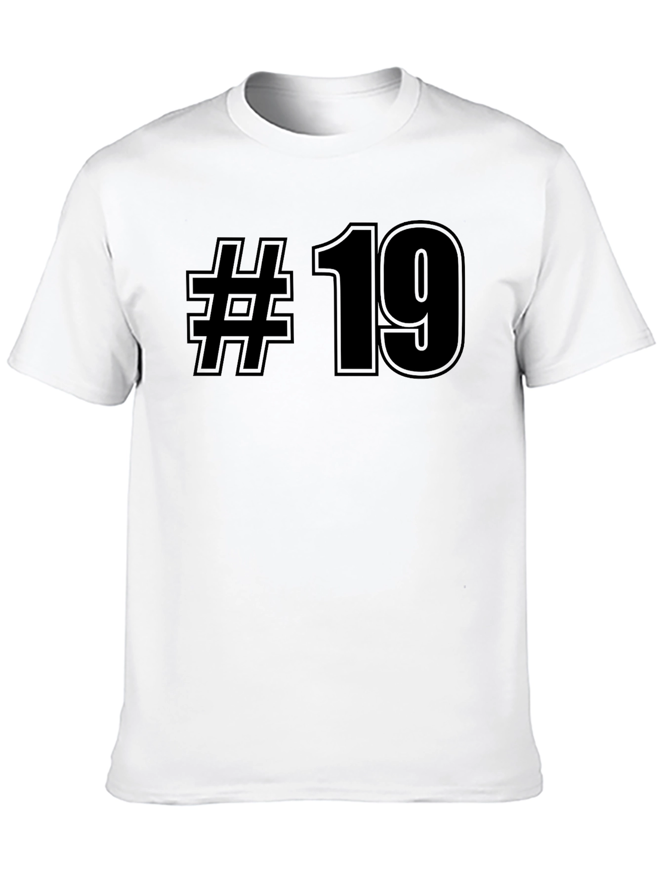 Black Number 19 Graphic T-Shirt