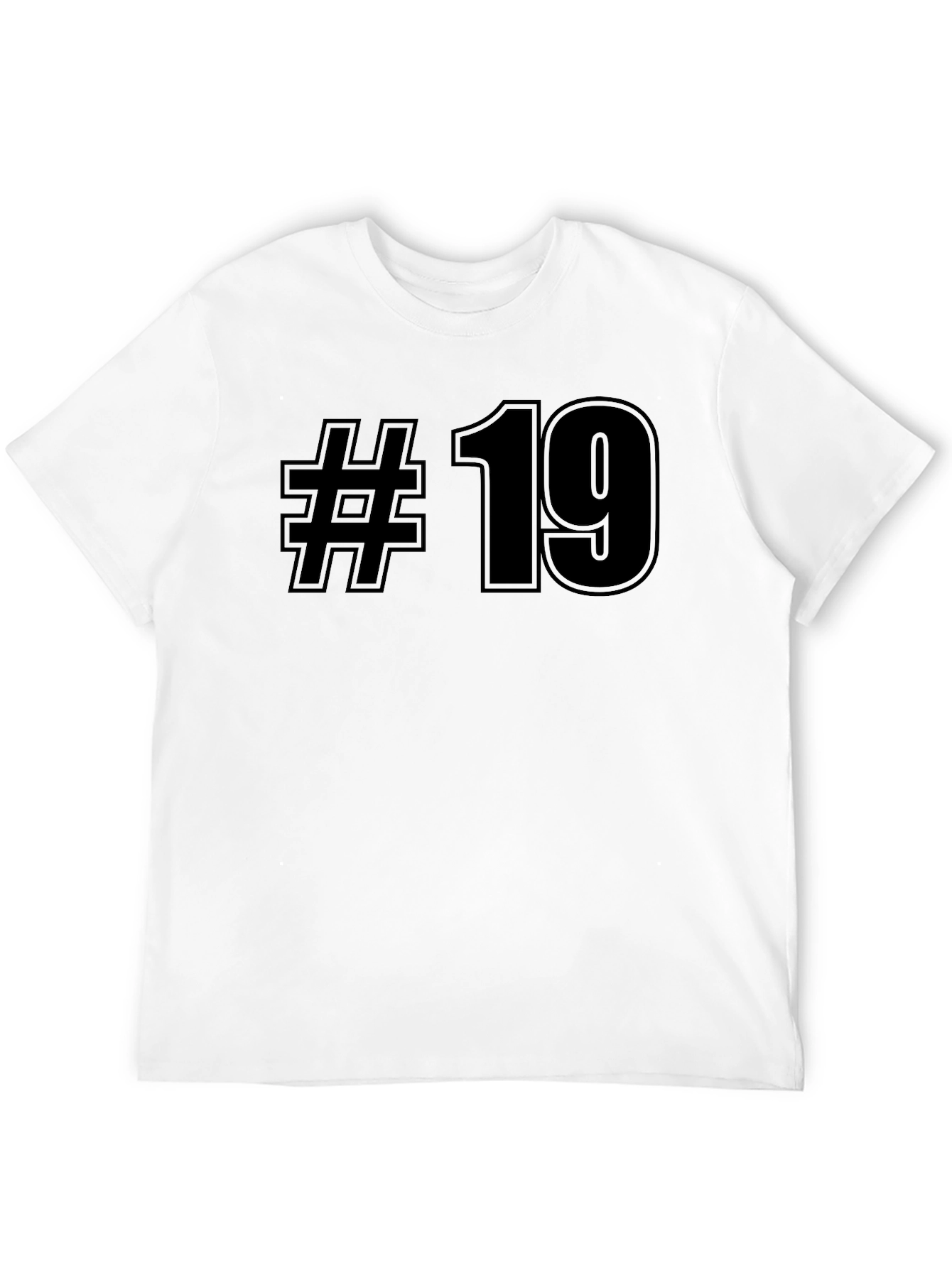 Black Number 19 Graphic T-Shirt
