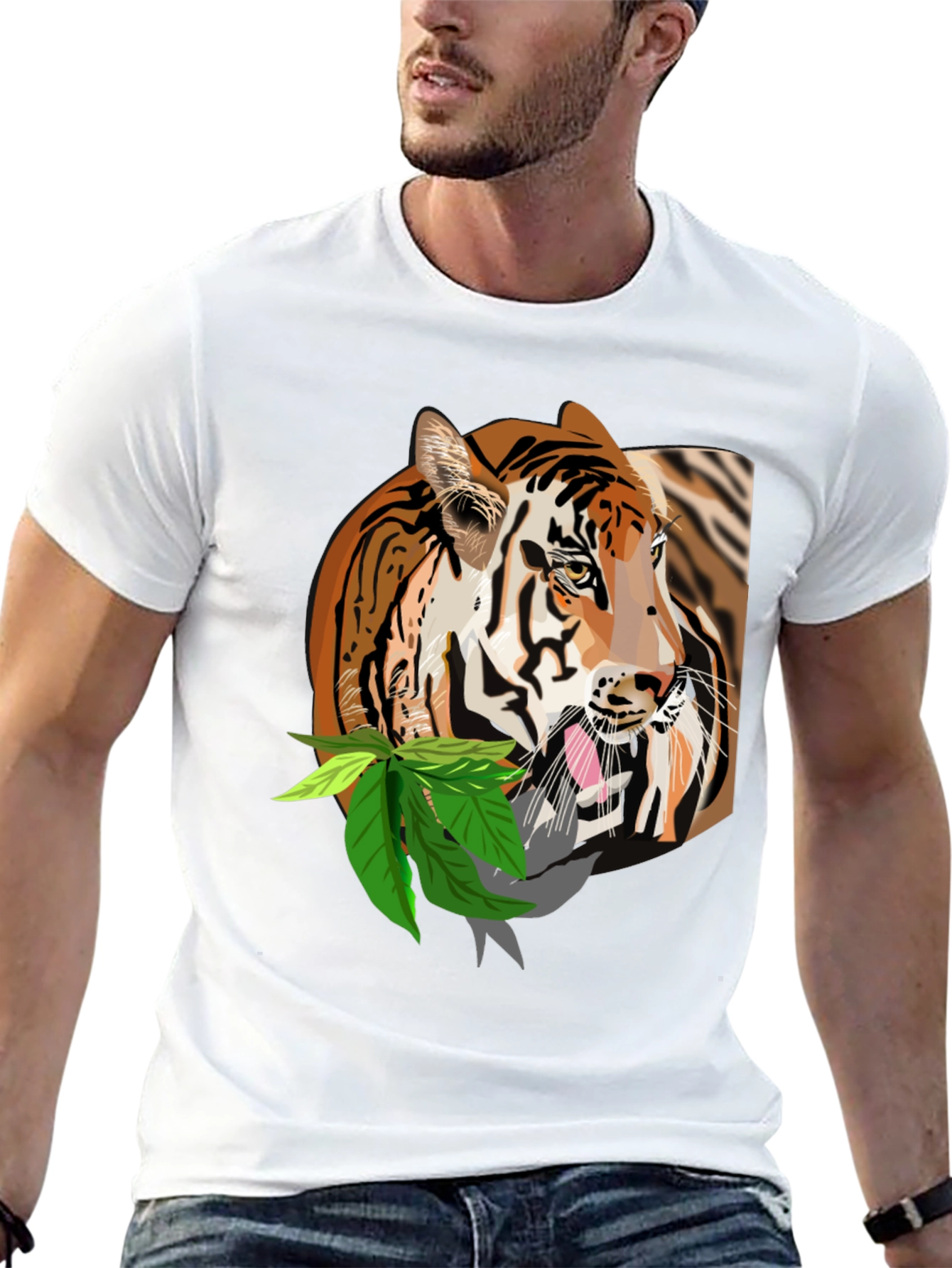 Tiger Graphic Tee - Cool Animal Print