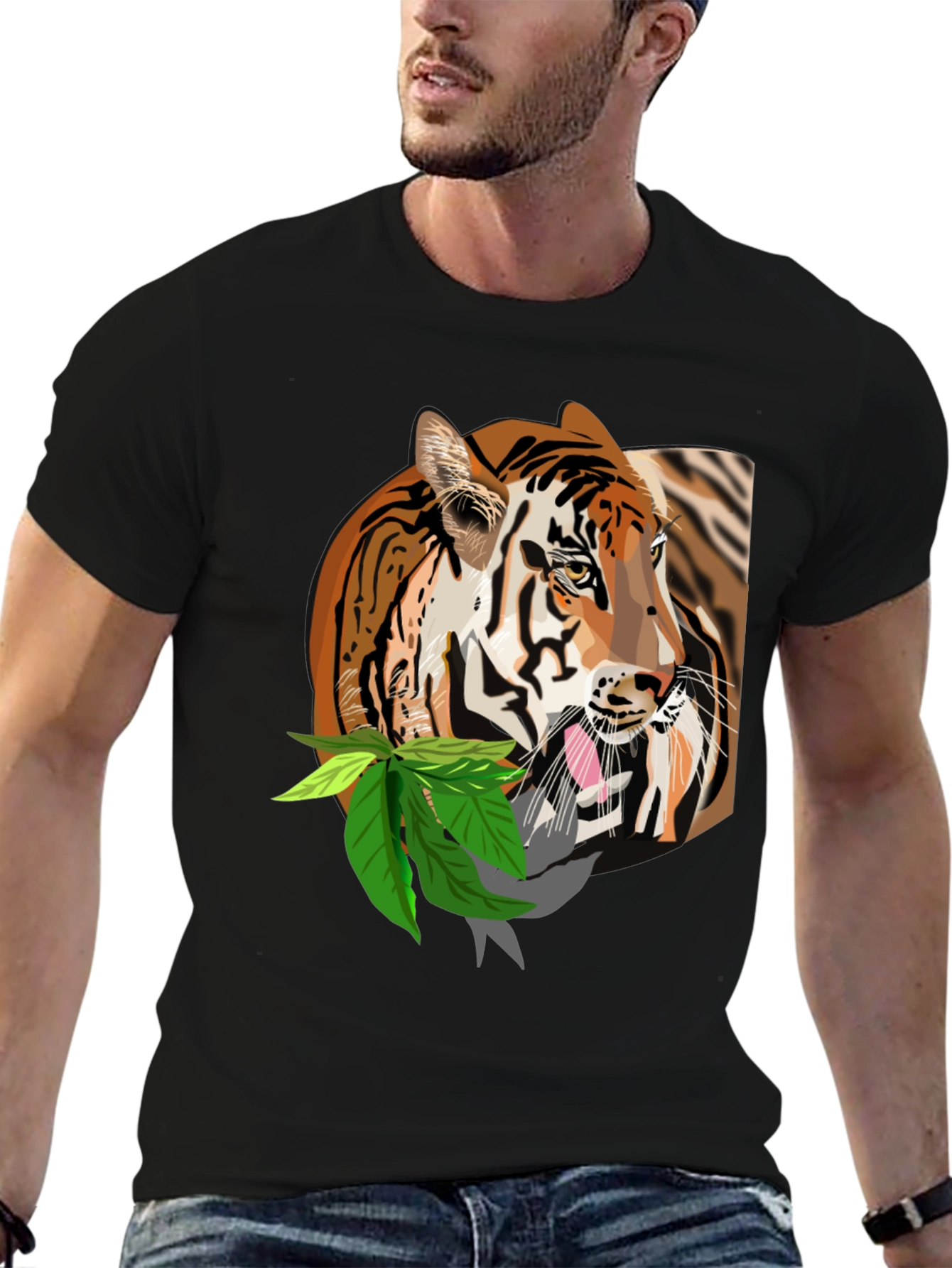 Tiger Graphic Tee - Cool Animal Print