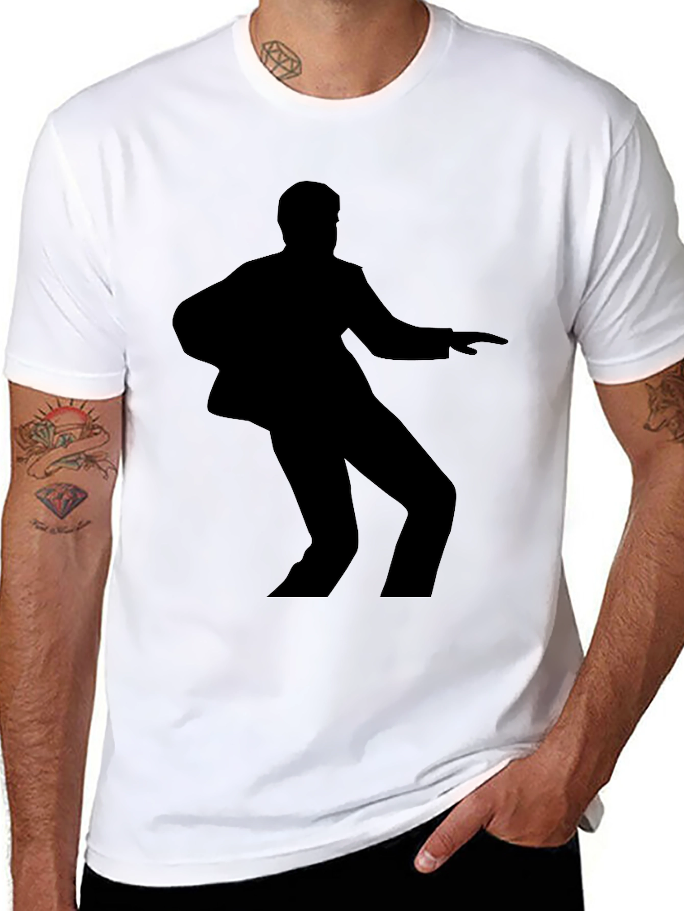 Silhouette Dancer Graphic Tee - Classic Black T-Shirt