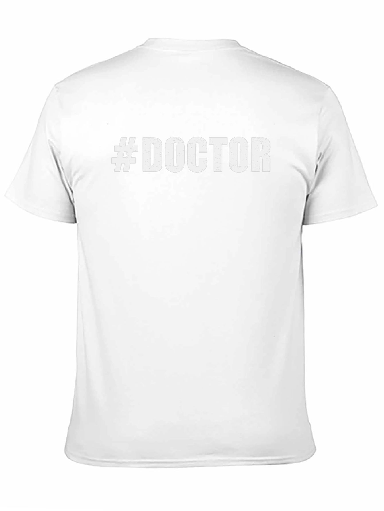 #Doctor Graphic Print Black Cotton Casual T-Shirt