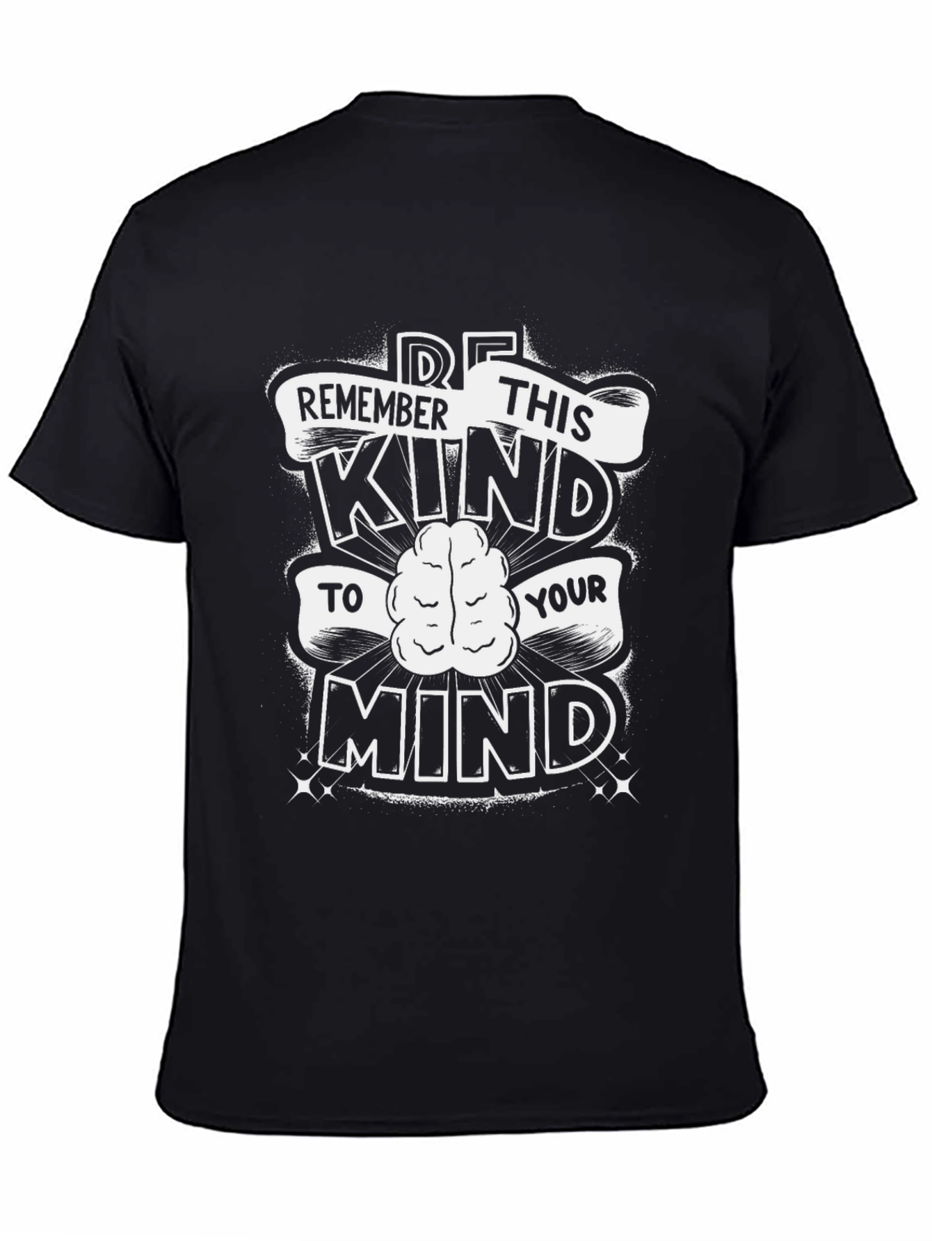 Be Kind to Your Mind Black Graphic T-Shirt