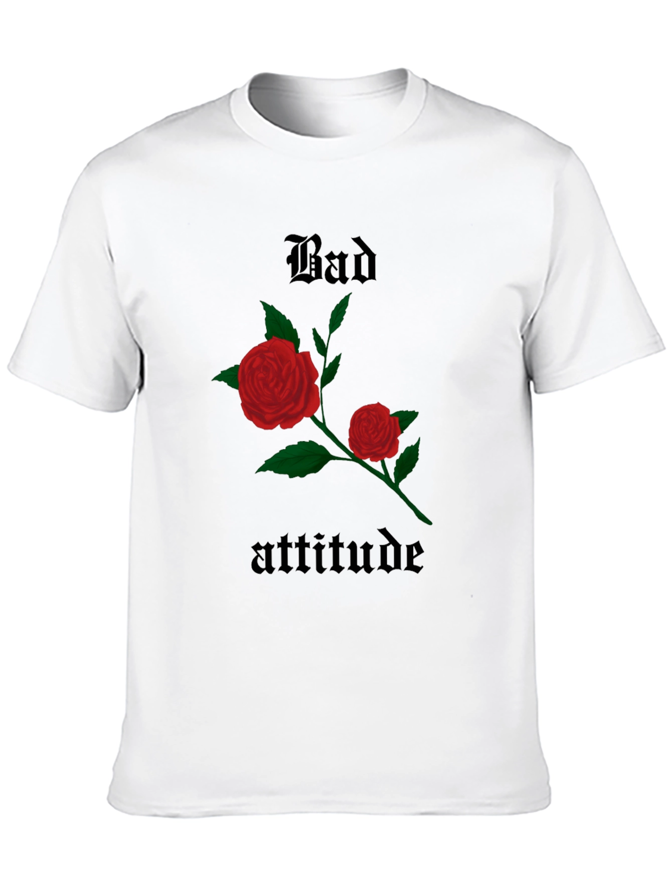 Bad Attitude Rose Graphic Tee - Trendy & Edgy