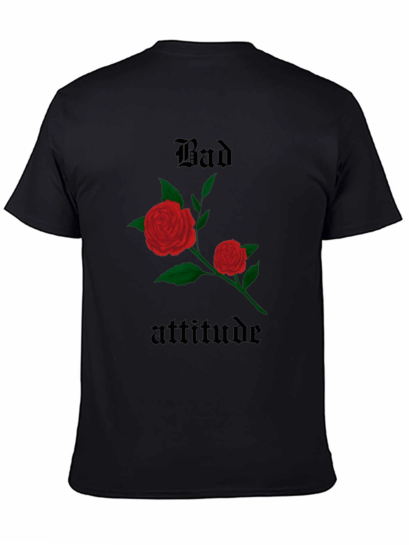 Bad Attitude Rose Graphic Tee - Trendy & Edgy