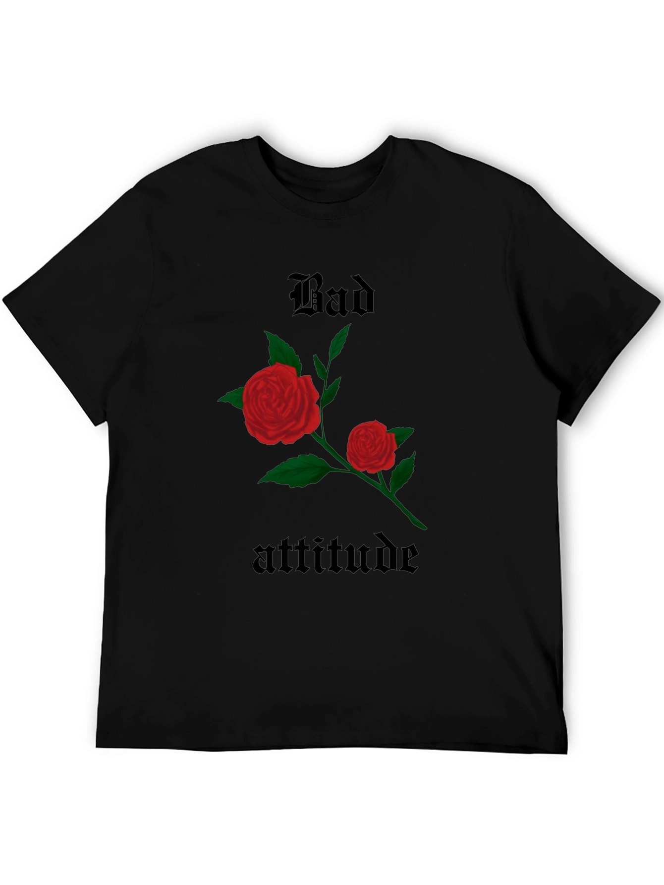 Bad Attitude Rose Graphic Tee - Trendy & Edgy