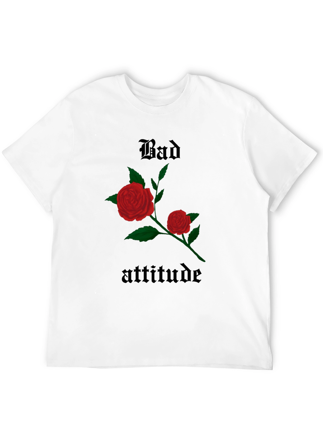 Bad Attitude Rose Graphic Tee - Trendy & Edgy