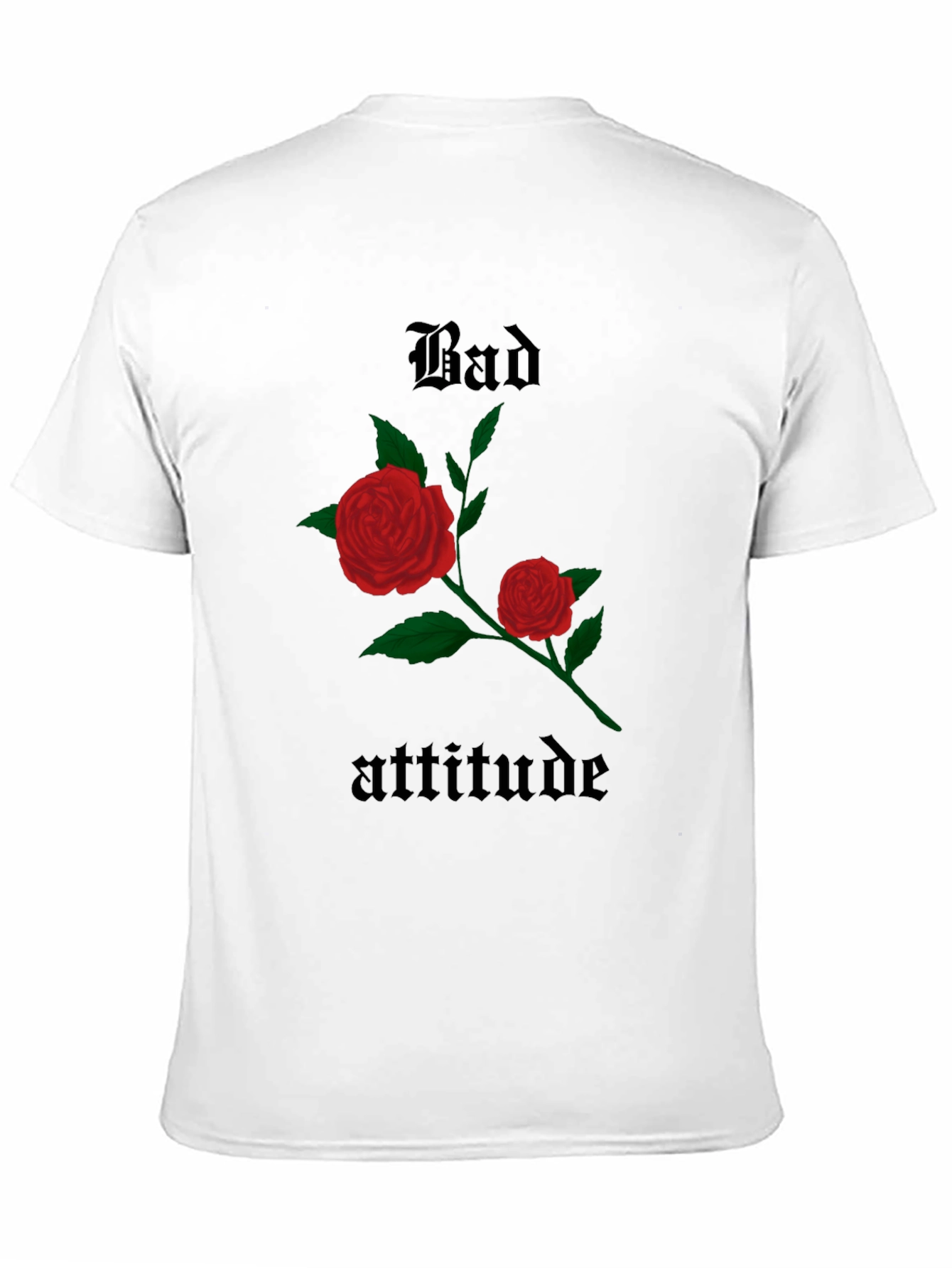 Bad Attitude Rose Graphic Tee - Trendy & Edgy