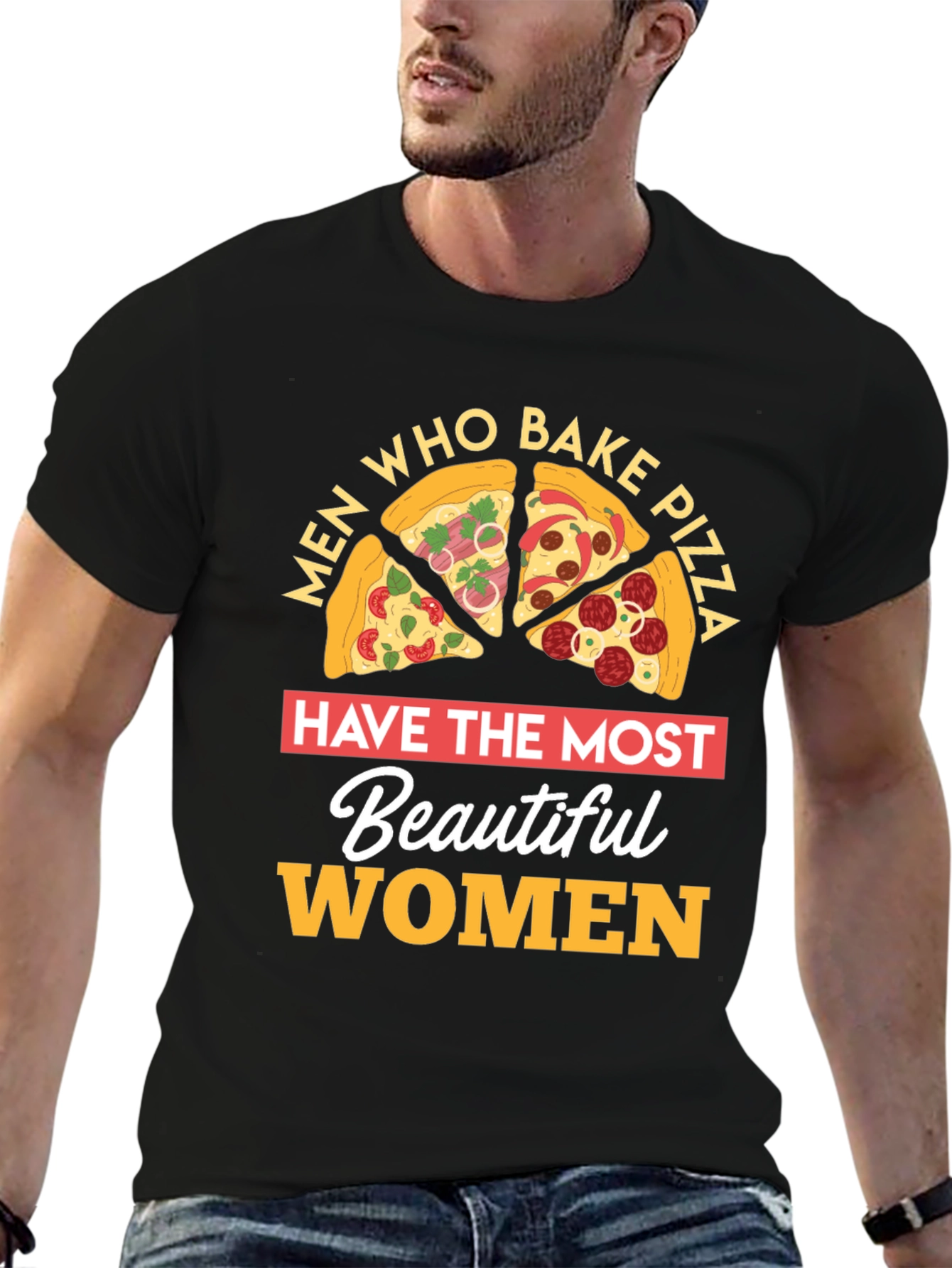 Pizza Lover T-Shirt Men Who Bake Foodie Gift