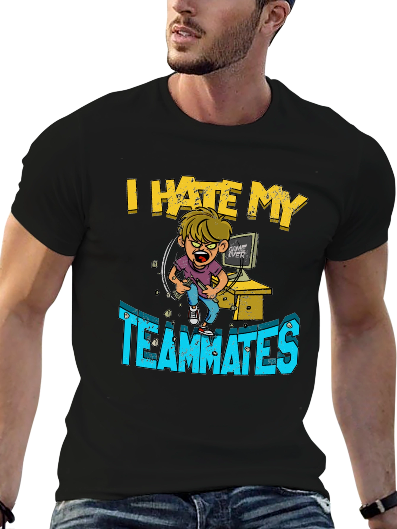 I Hate My Teammates Gamer T-Shirt