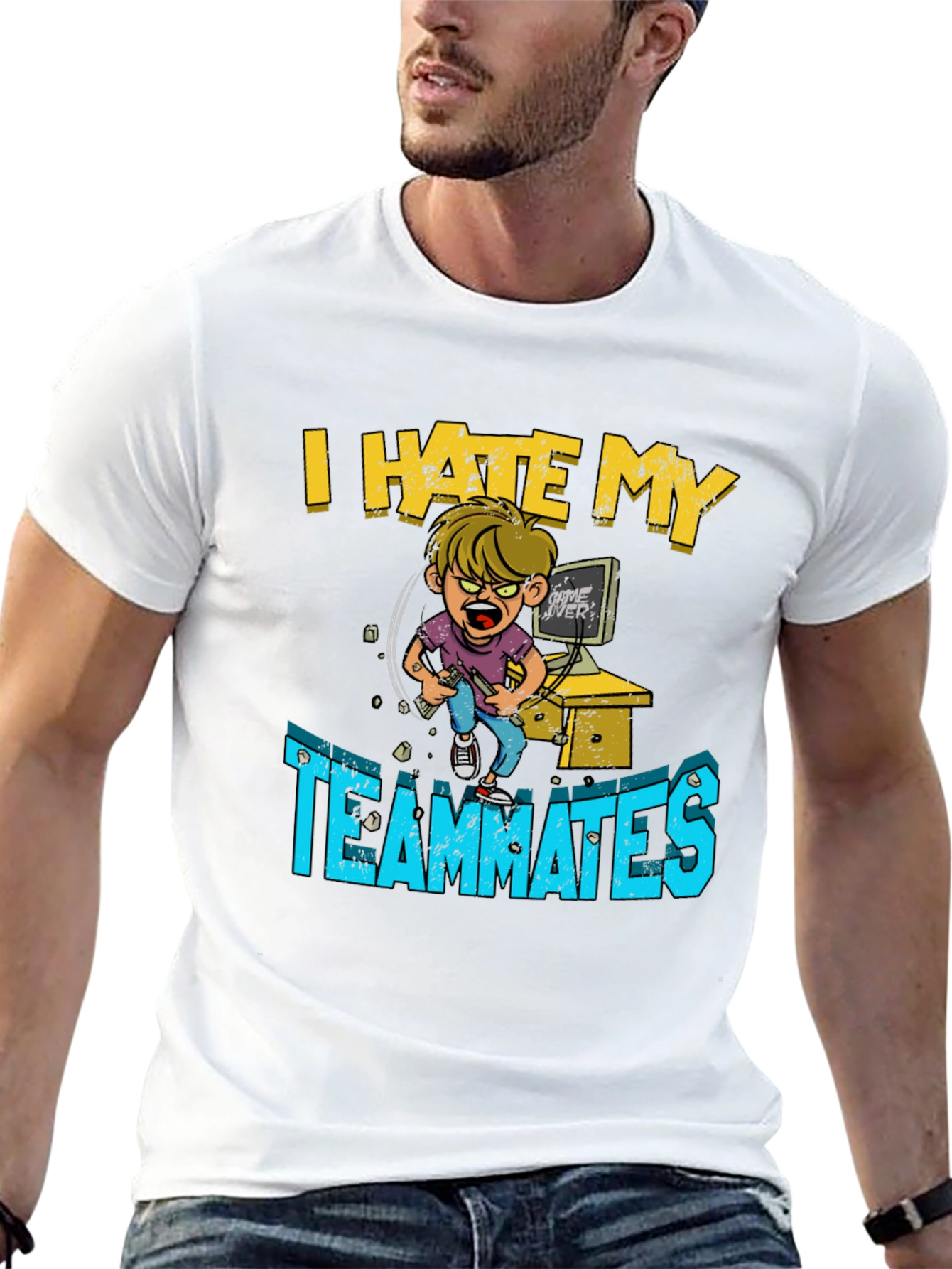 I Hate My Teammates Gamer T-Shirt