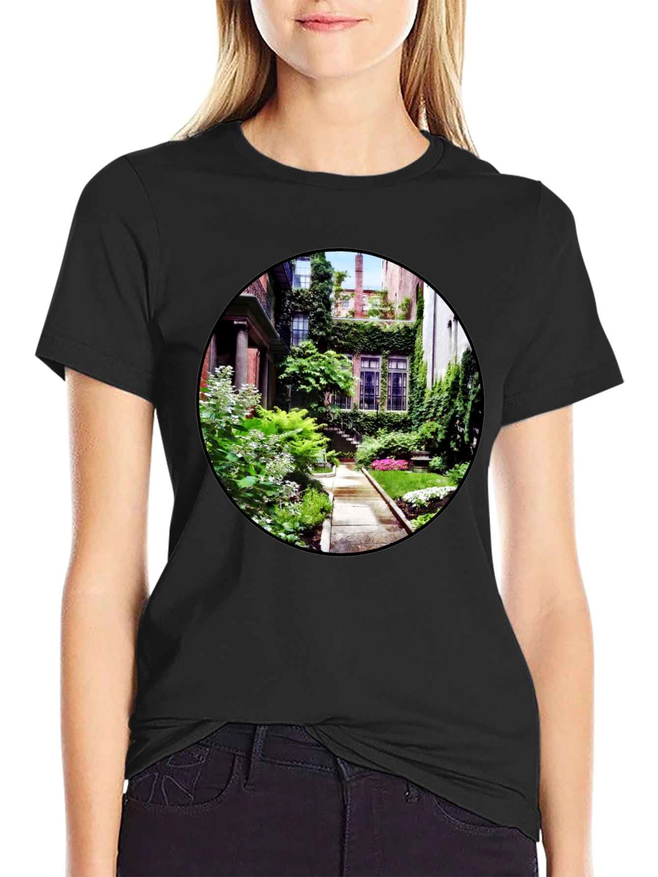Lush Garden View Graphic T-Shirt