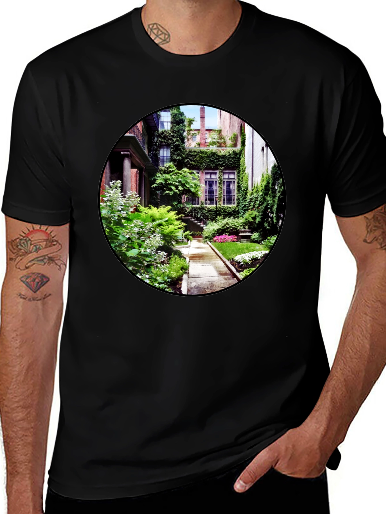 Lush Garden View Graphic T-Shirt