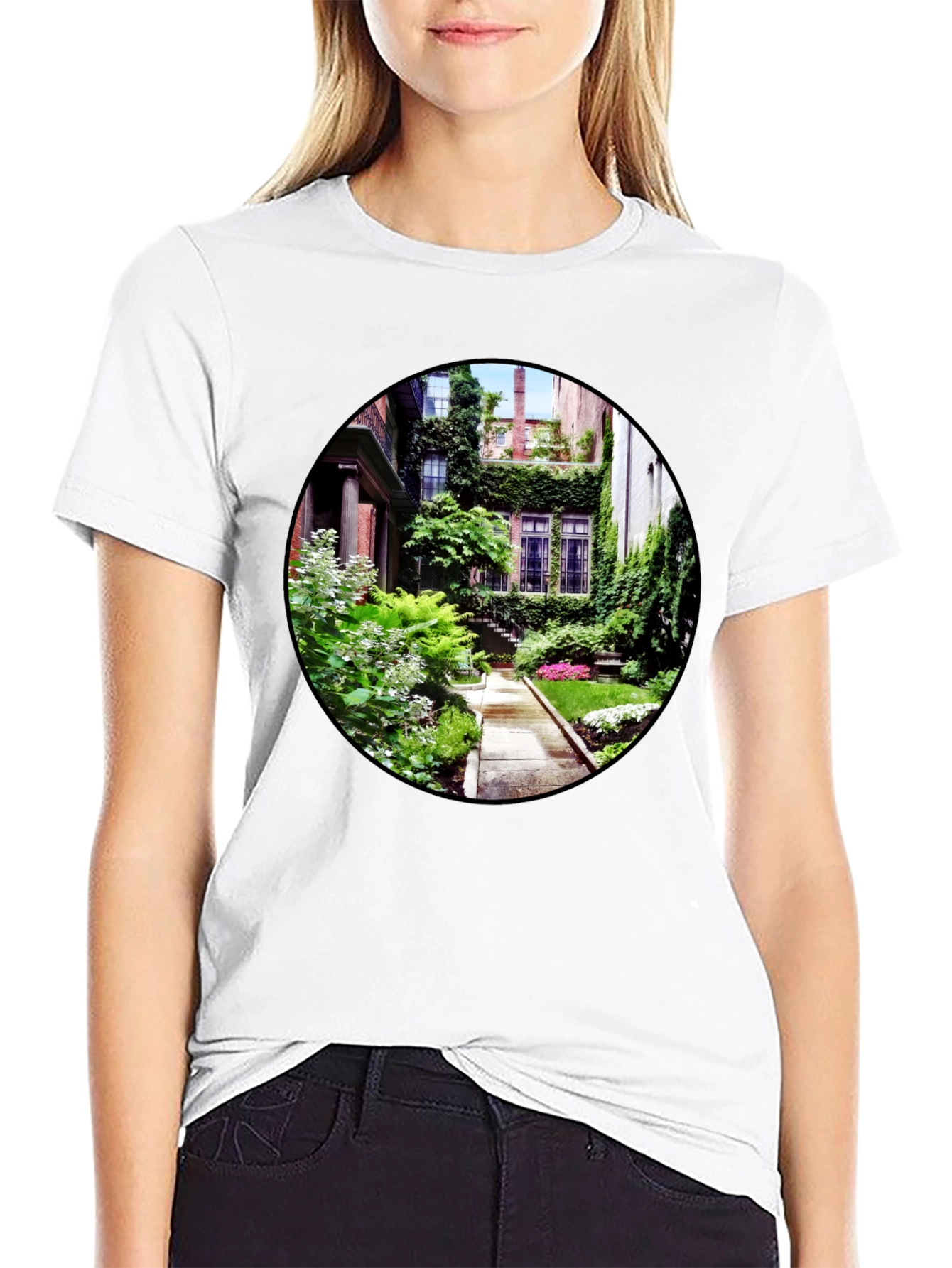 Lush Garden View Graphic T-Shirt
