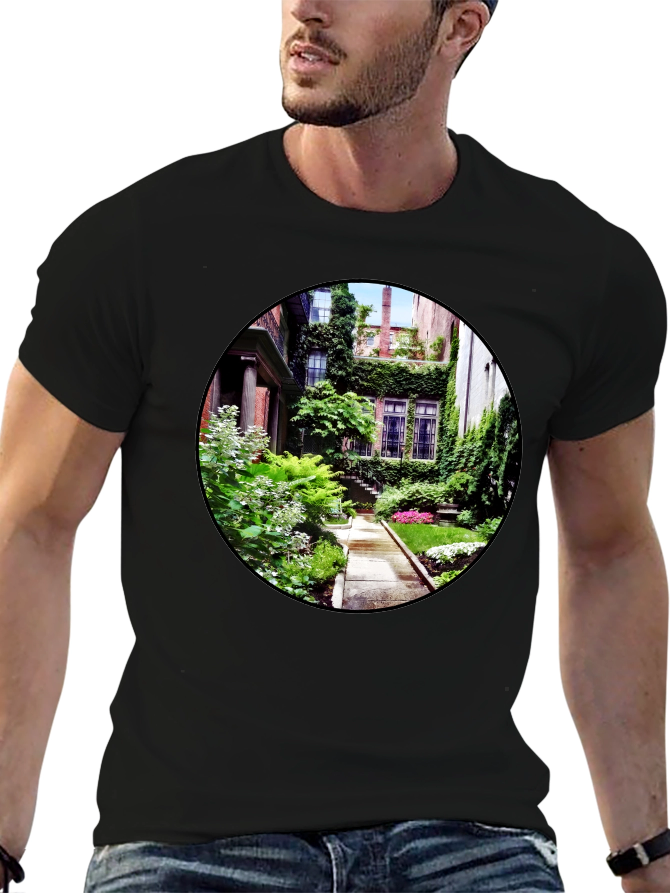 Lush Garden View Graphic T-Shirt