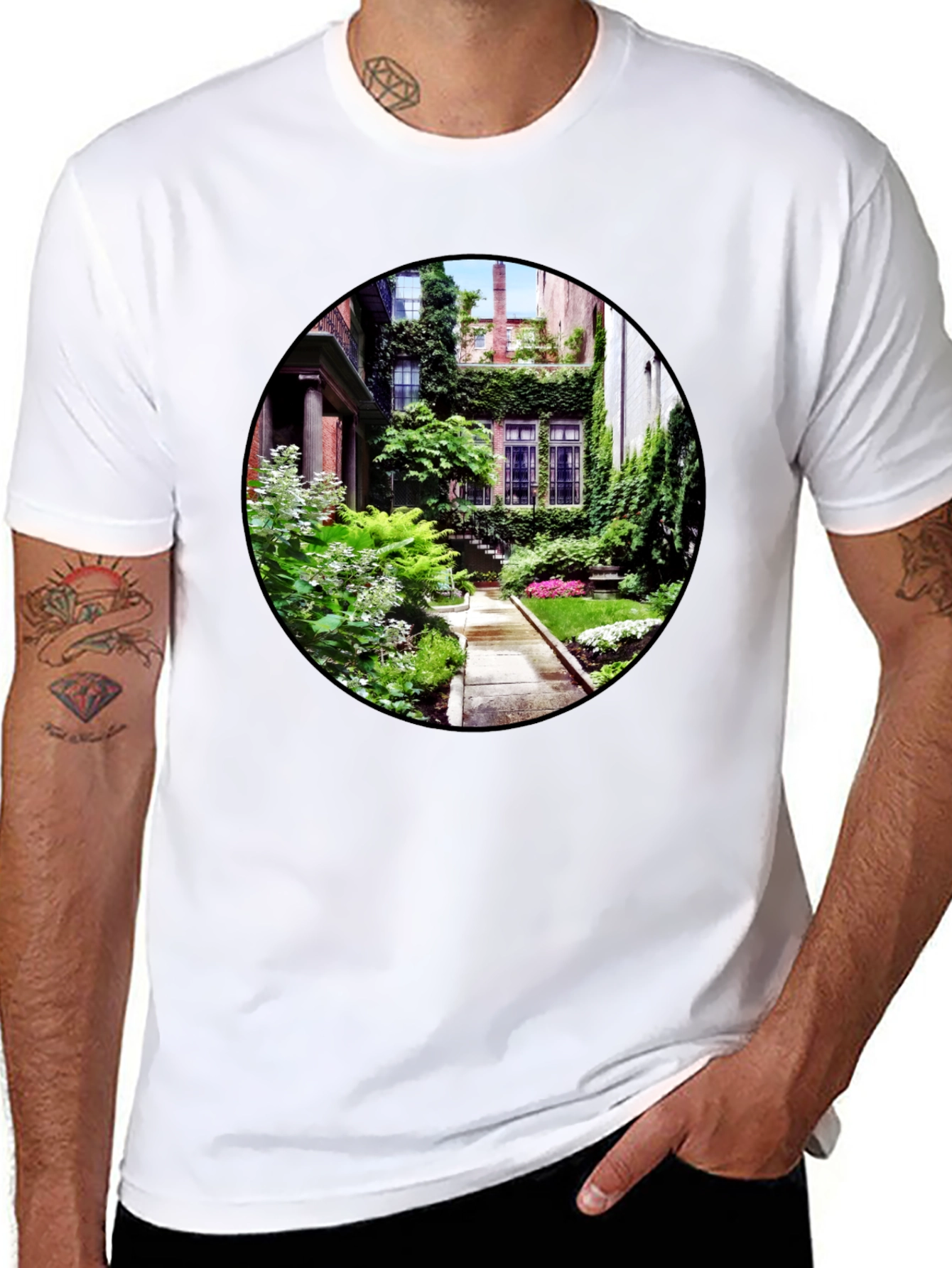 Lush Garden View Graphic T-Shirt