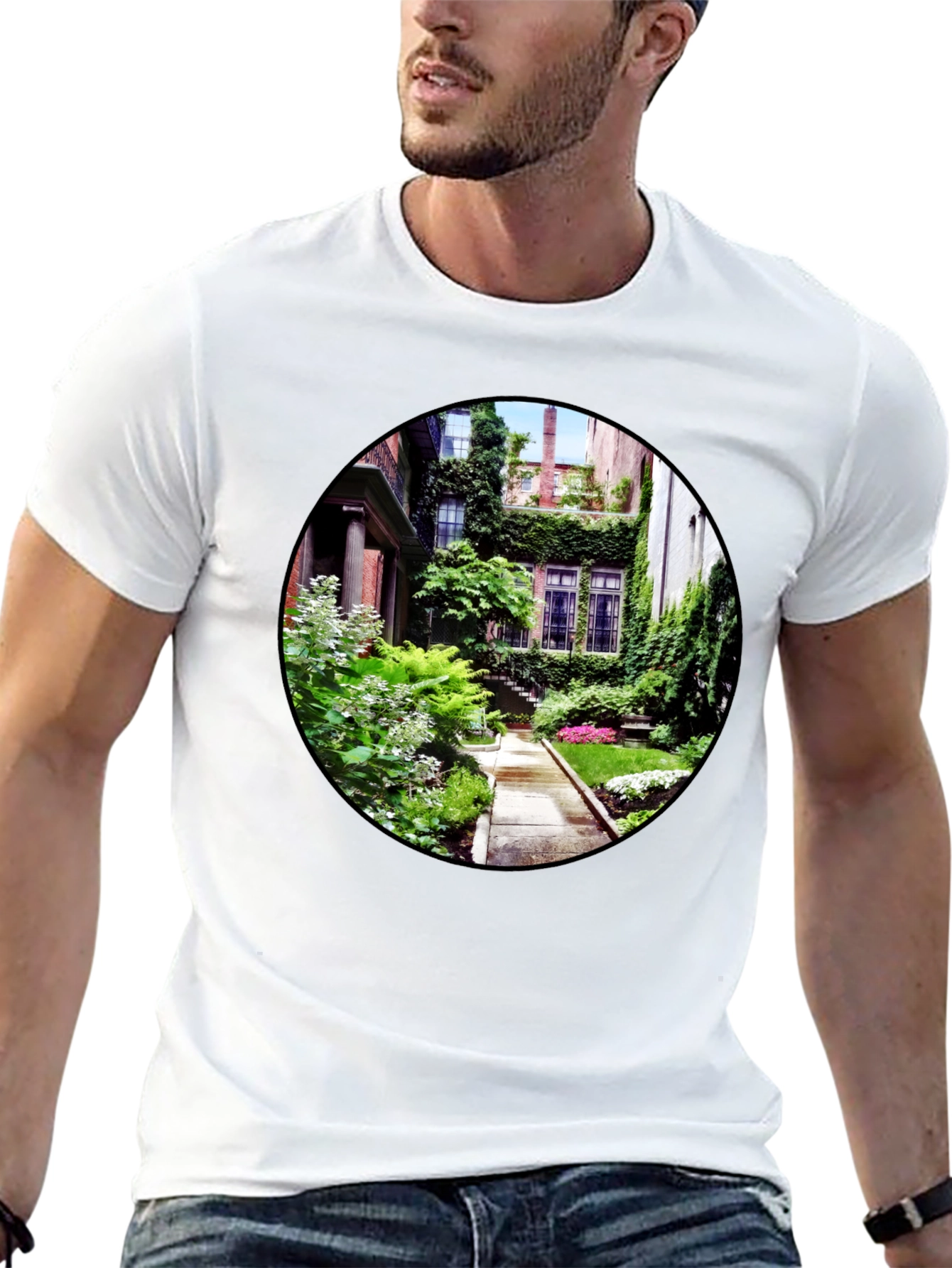 Lush Garden View Graphic T-Shirt
